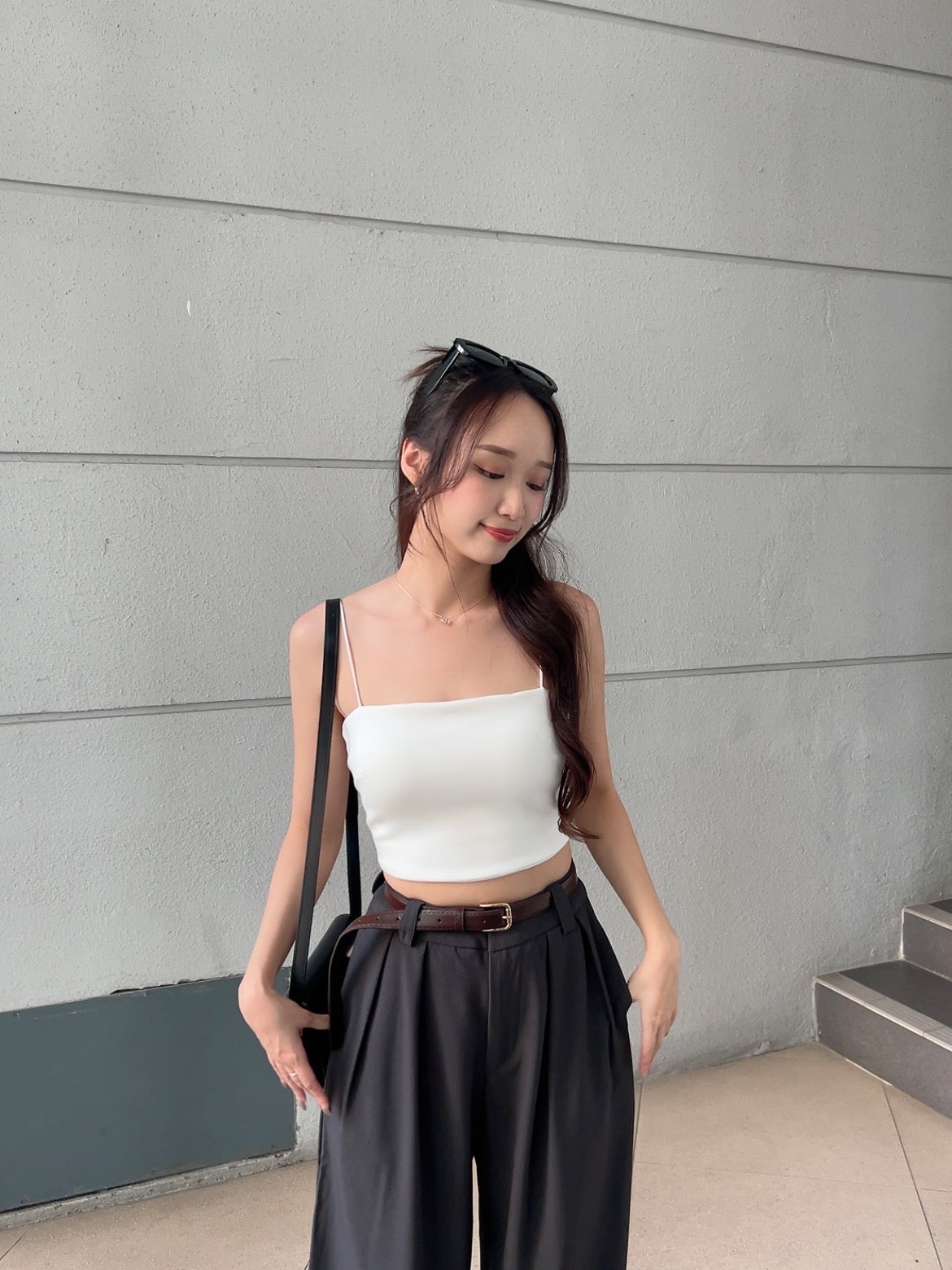 Emma Casual Long Pant in Grey