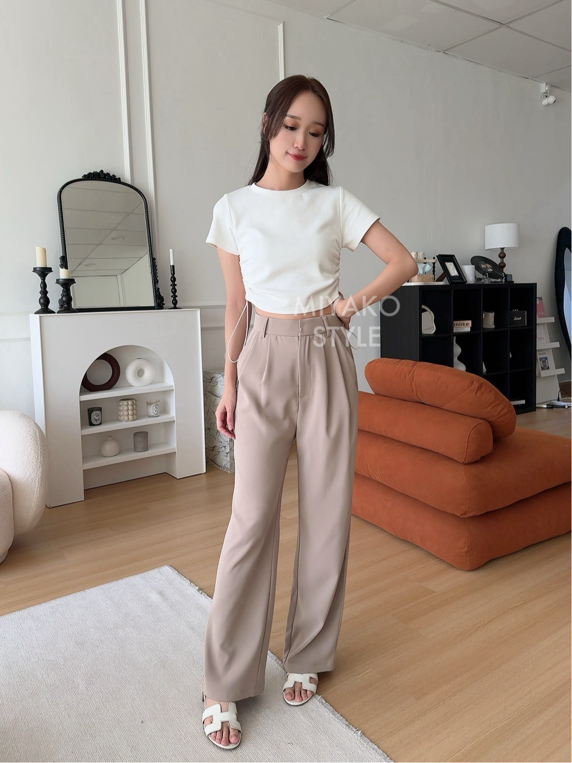 (DEFECT) Premium Casual Pant in Khaki 卡其色西装长裤