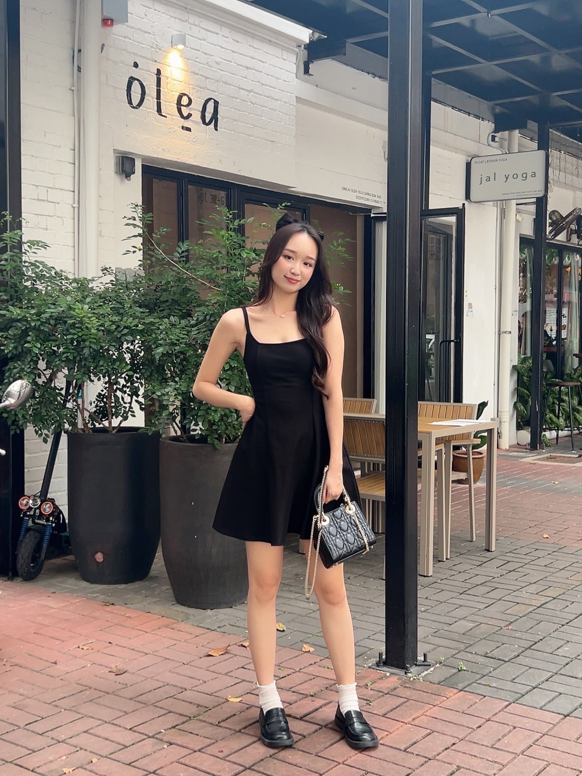 Gabrielle Mini Dress in Black