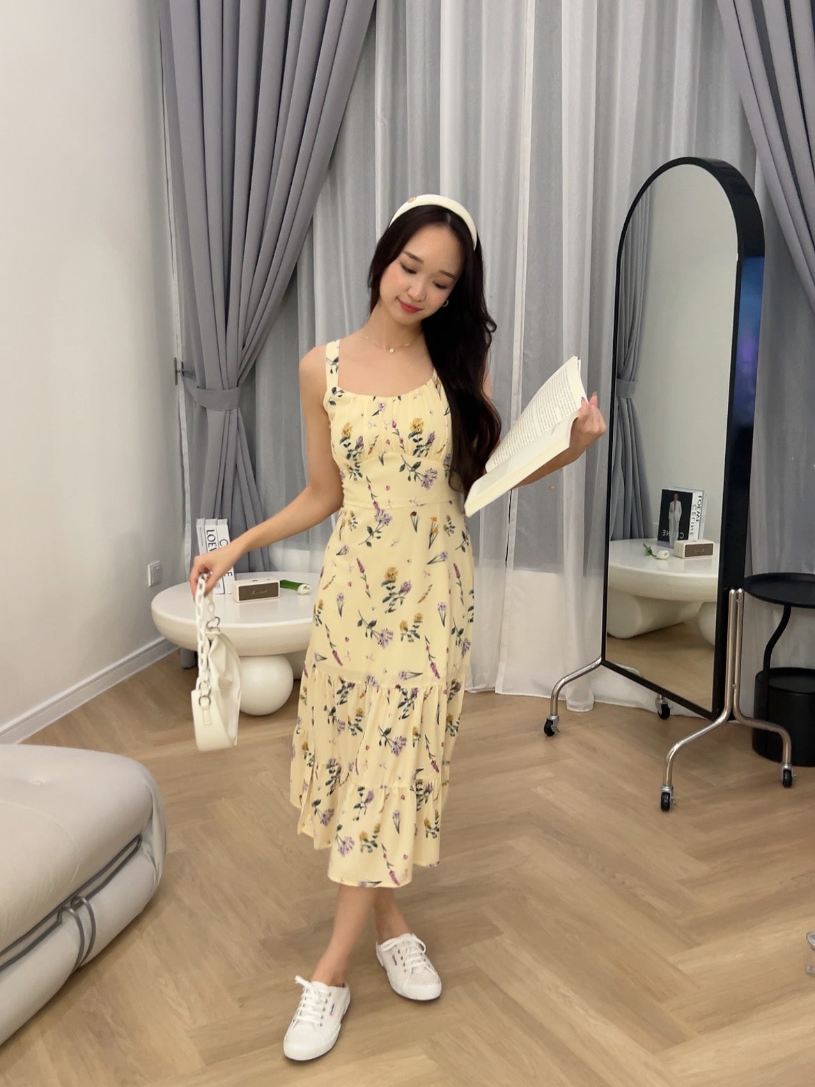 Angeline Maxi Cami Dress in Yellow