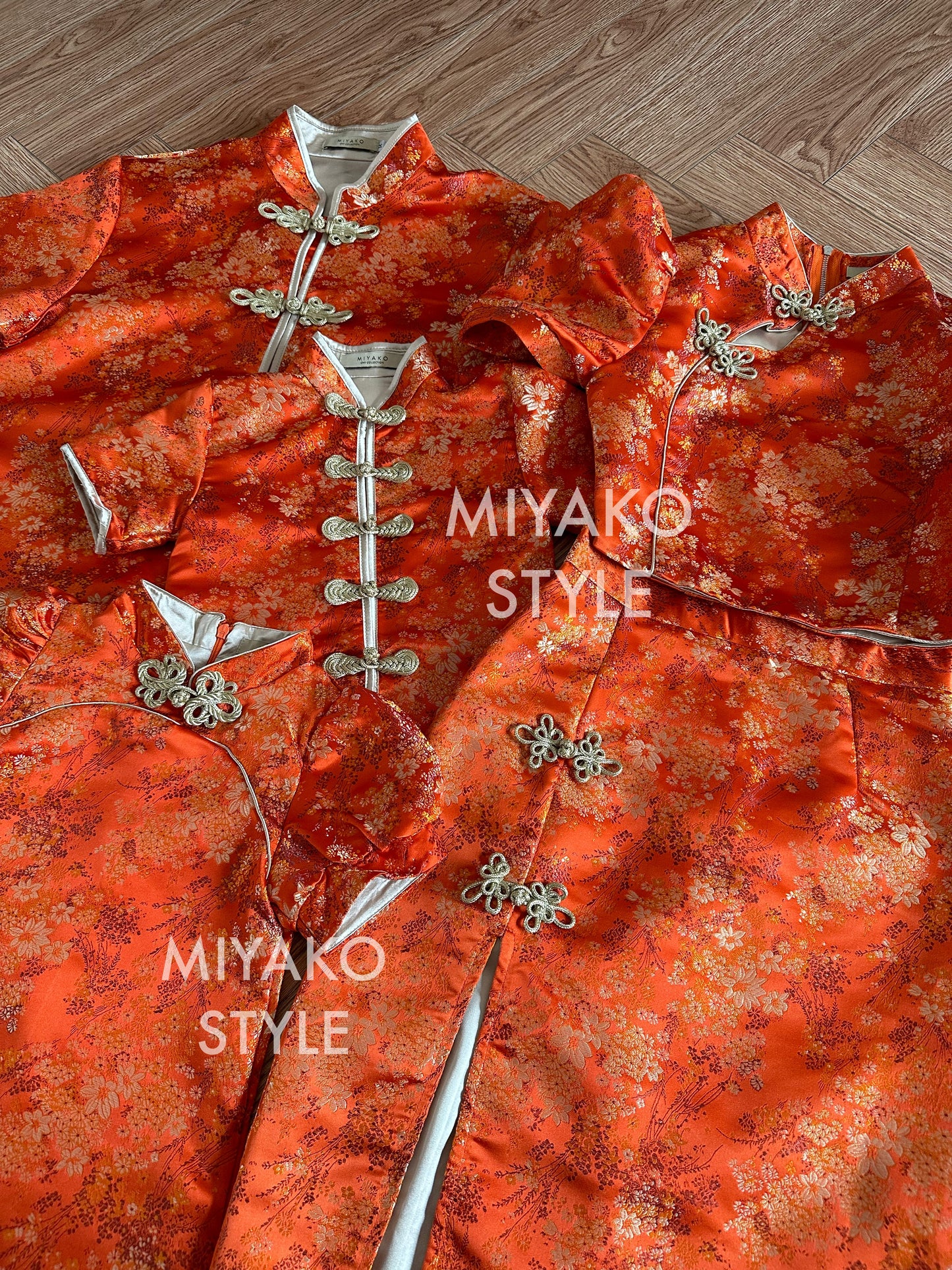 【华丽转身】Li Cheongsam Men Suit in Orange 男唐装橘色