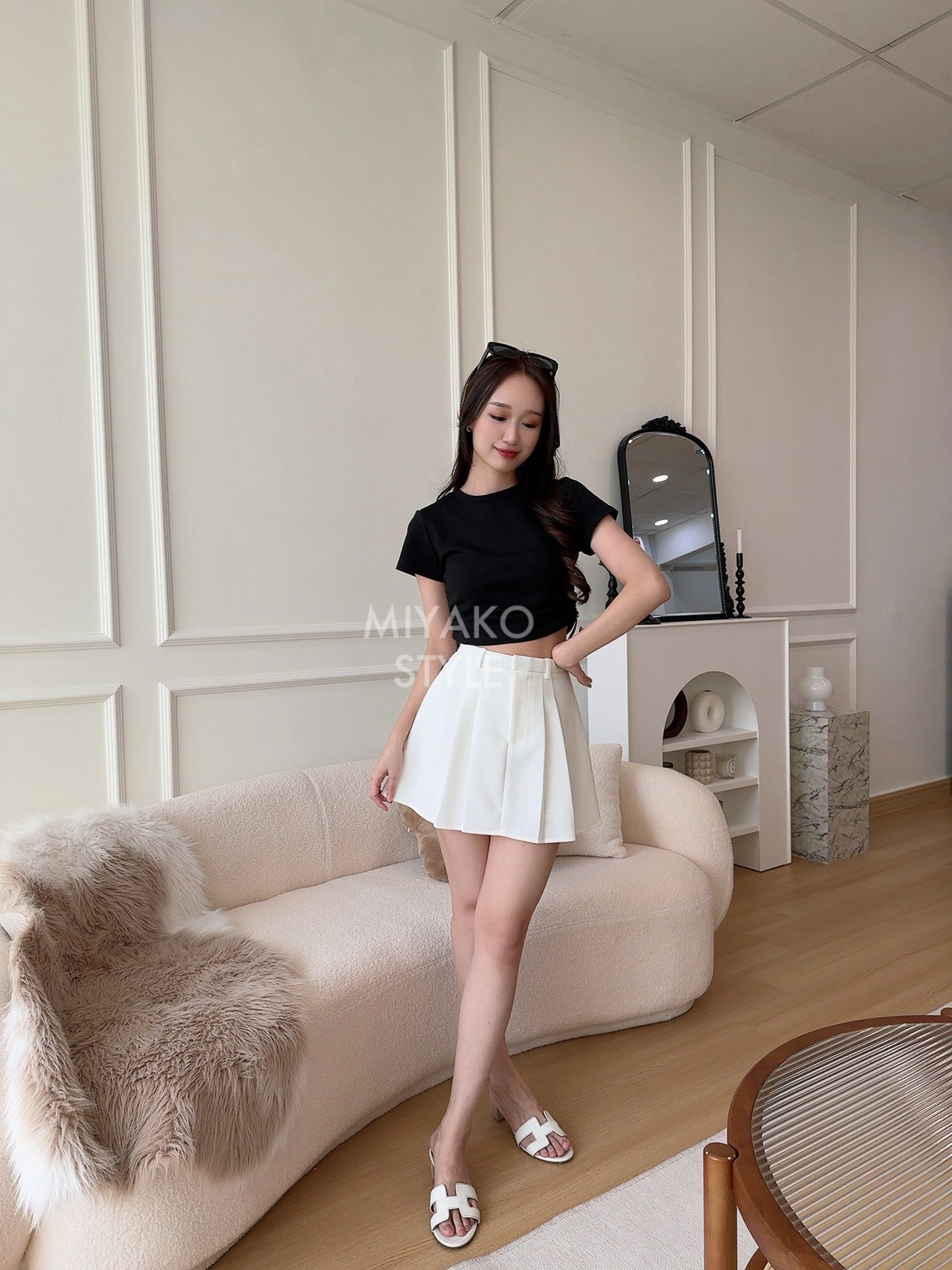 Aurora tennis skirt in White