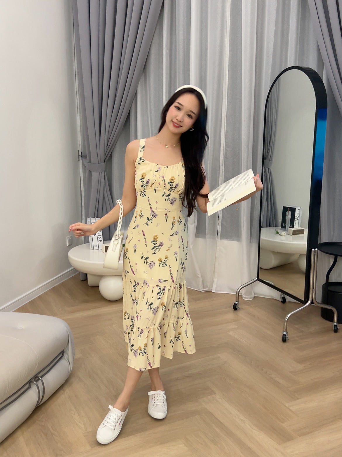 Angeline Maxi Cami Dress in Yellow