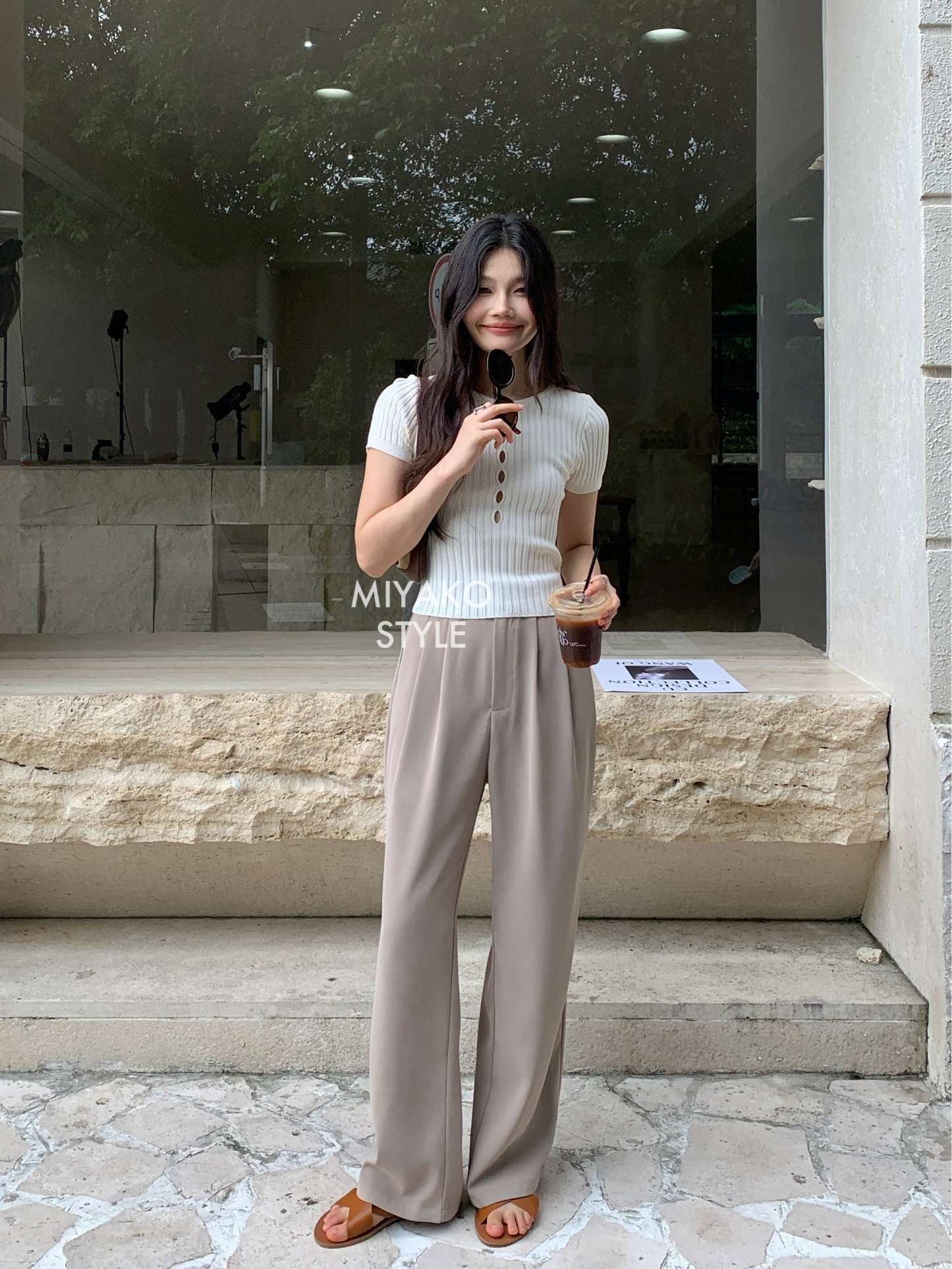 (DEFECT) Premium Casual Pant in Khaki 卡其色西装长裤