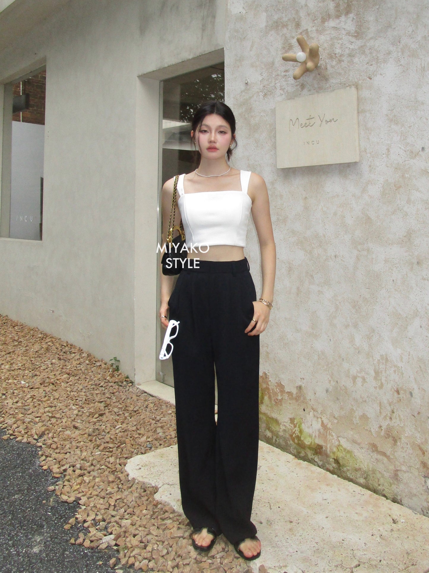 Premium Casual Pant in Black 黑色西装长裤