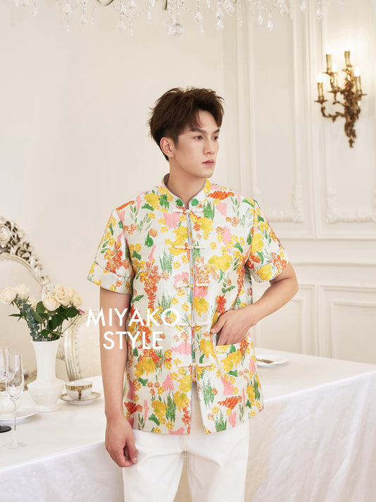 【许我耀眼】Glowy Premium Men Suit Cheongsam 男唐装