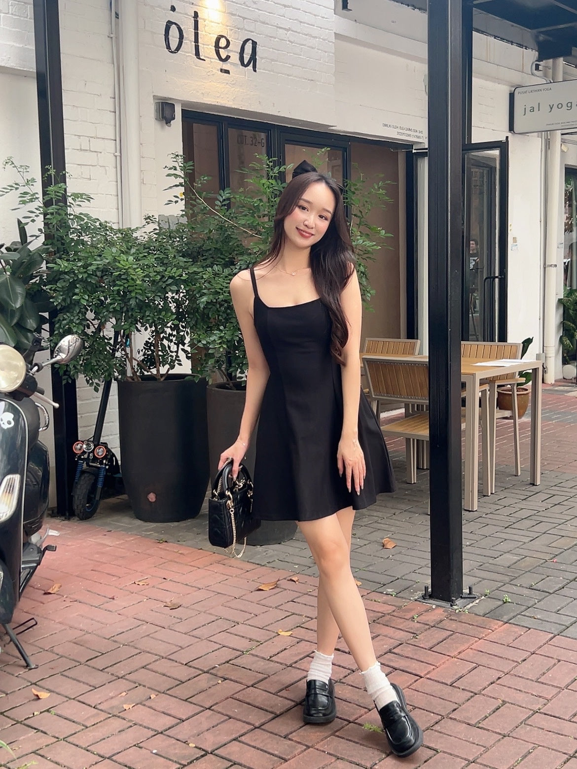 Gabrielle Mini Dress in Black