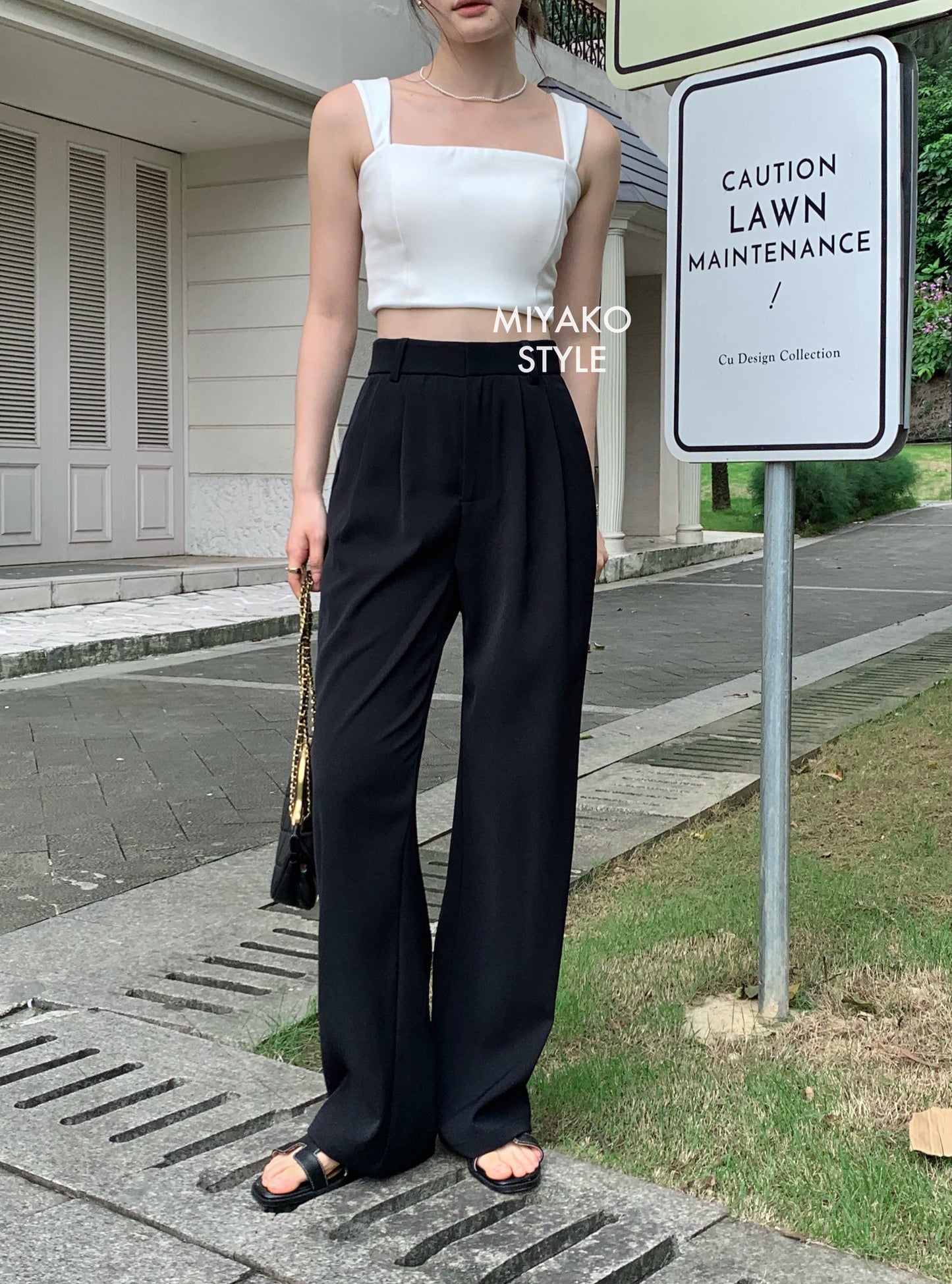 Premium Casual Pant in Black 黑色西装长裤