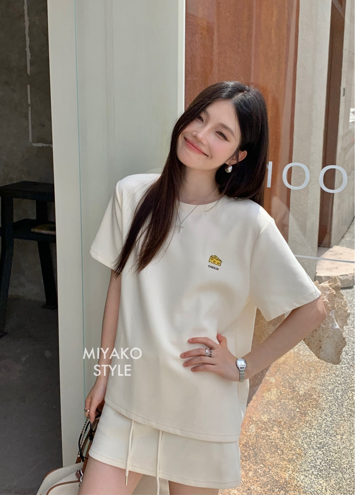 Cheese T shirt in Yellow 黃色T恤