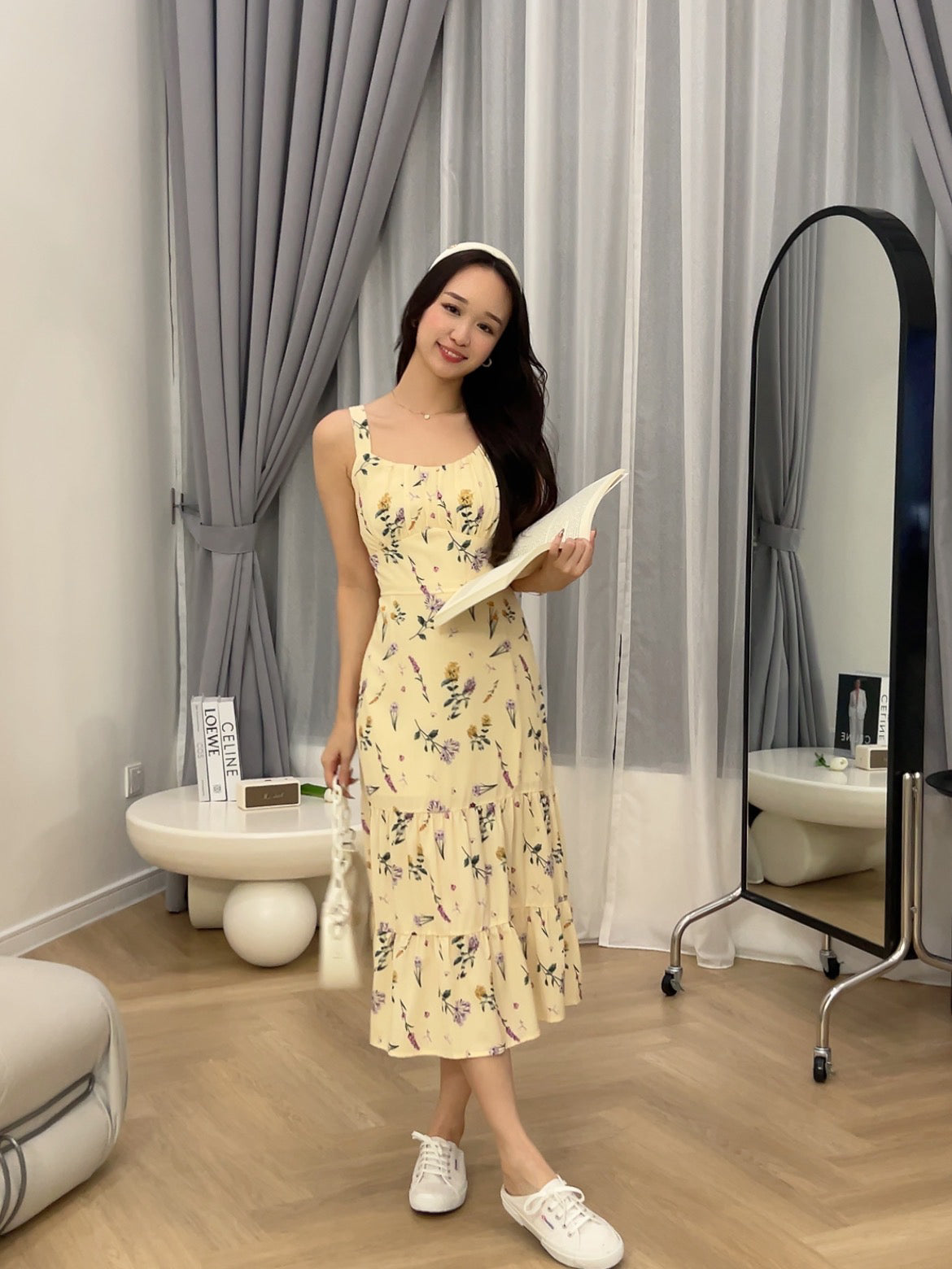 Angeline Maxi Cami Dress in Yellow