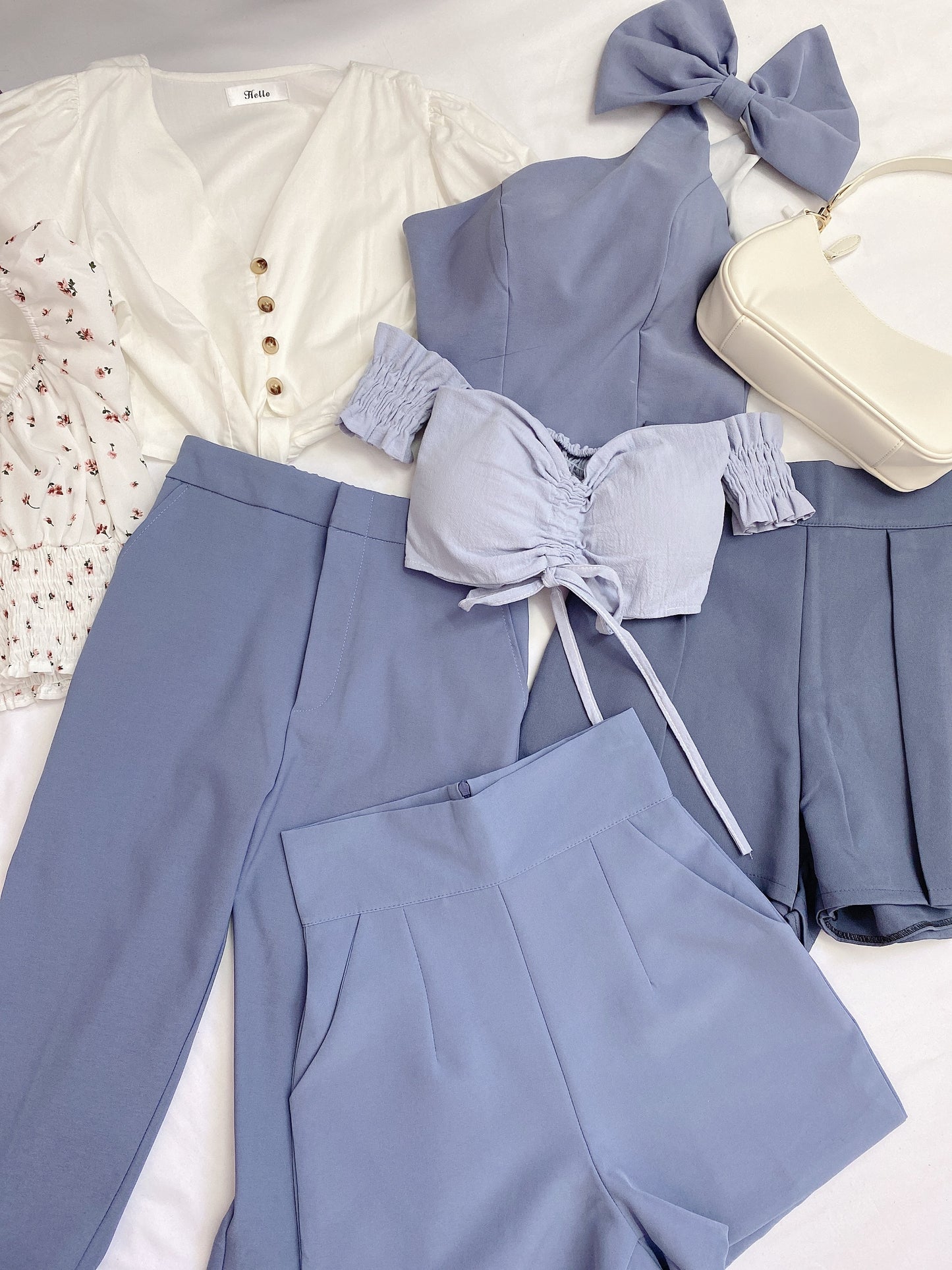 Cora Crop top in Blue