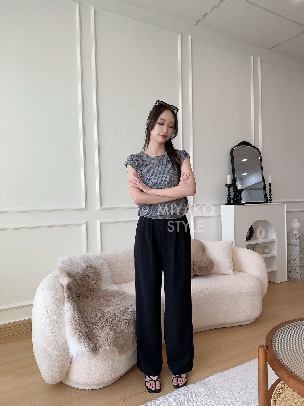 Premium Casual Pant in Black 黑色西装长裤