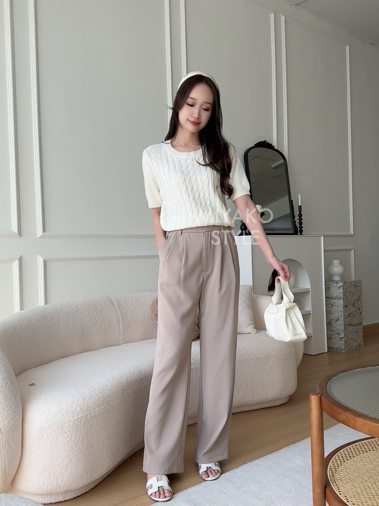 (DEFECT) Premium Casual Pant in Khaki 卡其色西装长裤