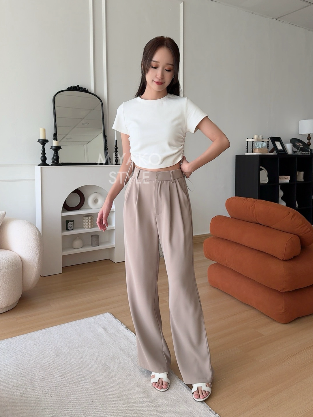 (DEFECT) Premium Casual Pant in Khaki 卡其色西装长裤