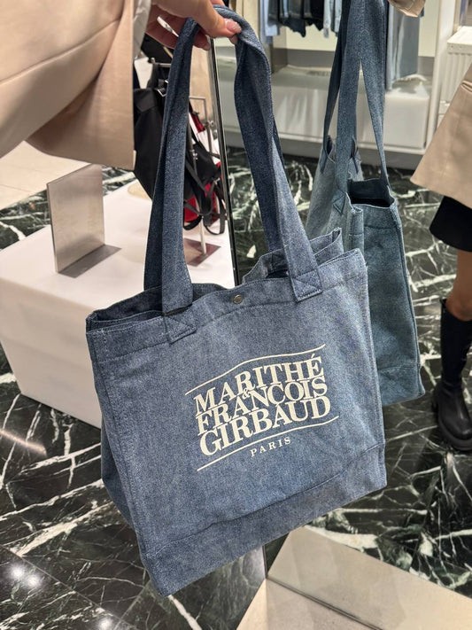 [24hours 快闪代购] Marithe Classic Denim Bag