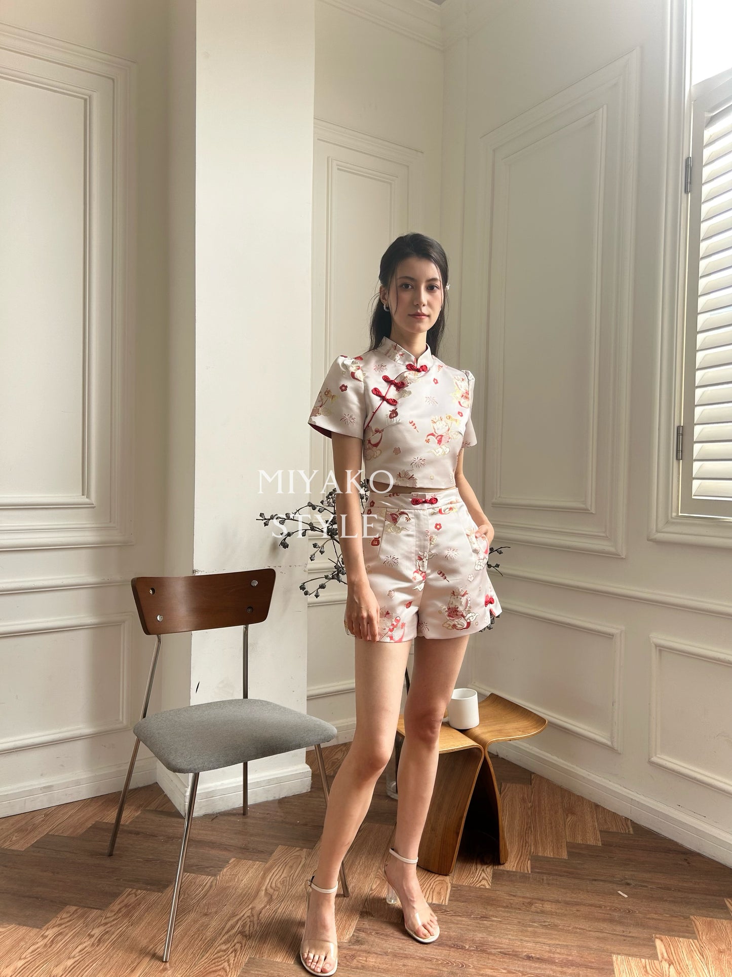 【喜乐龙龙】Joyful Dragon Short in Red 红色(女短裤 only)