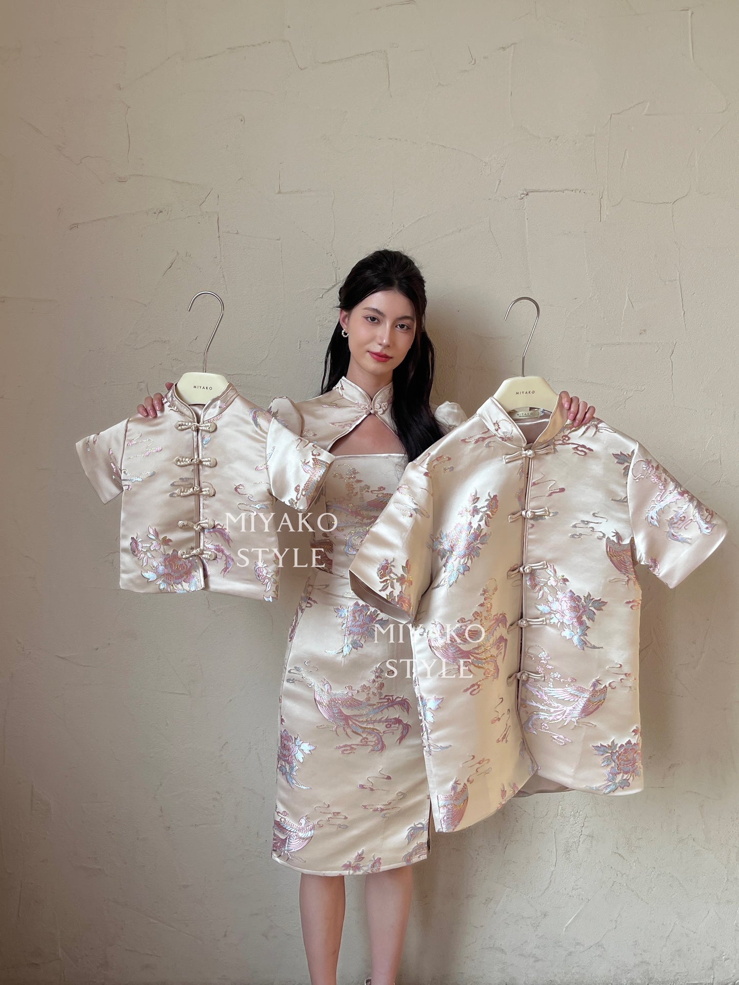 【凤华绝代】Phoenix Little Boy Suit in Champagne Gold 香槟金(男童上衣)