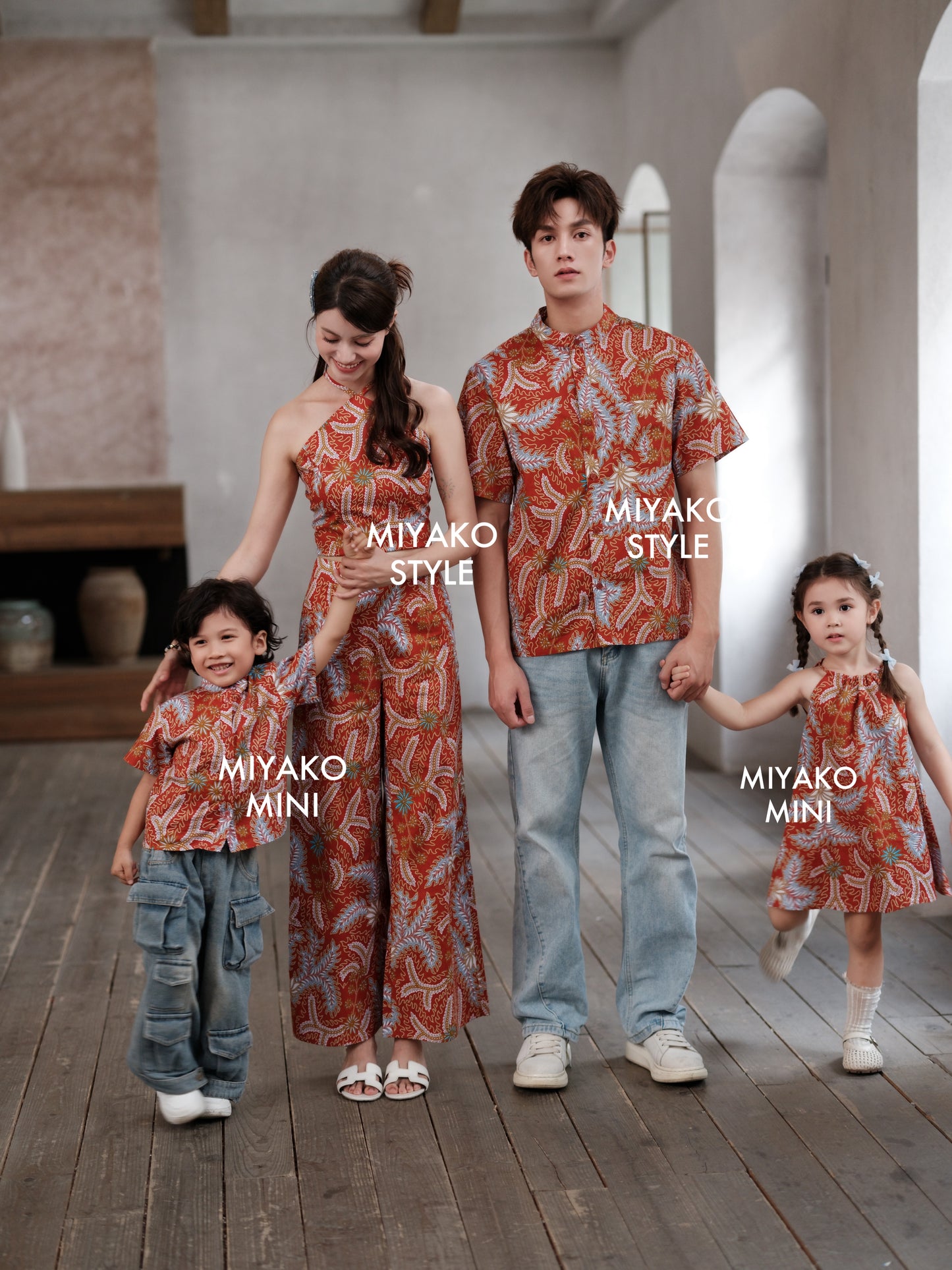 Batik Men Suit in Red
