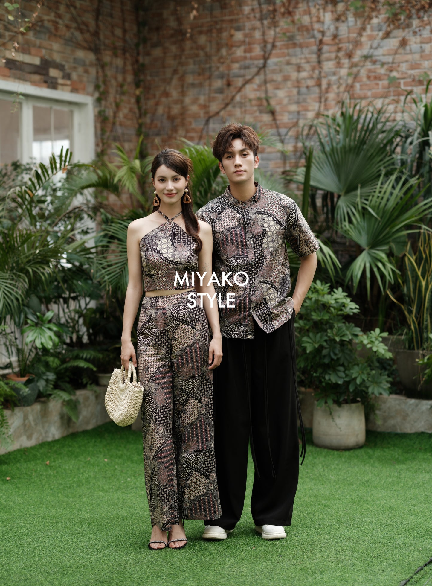 Batik Long Pant in Cocoa