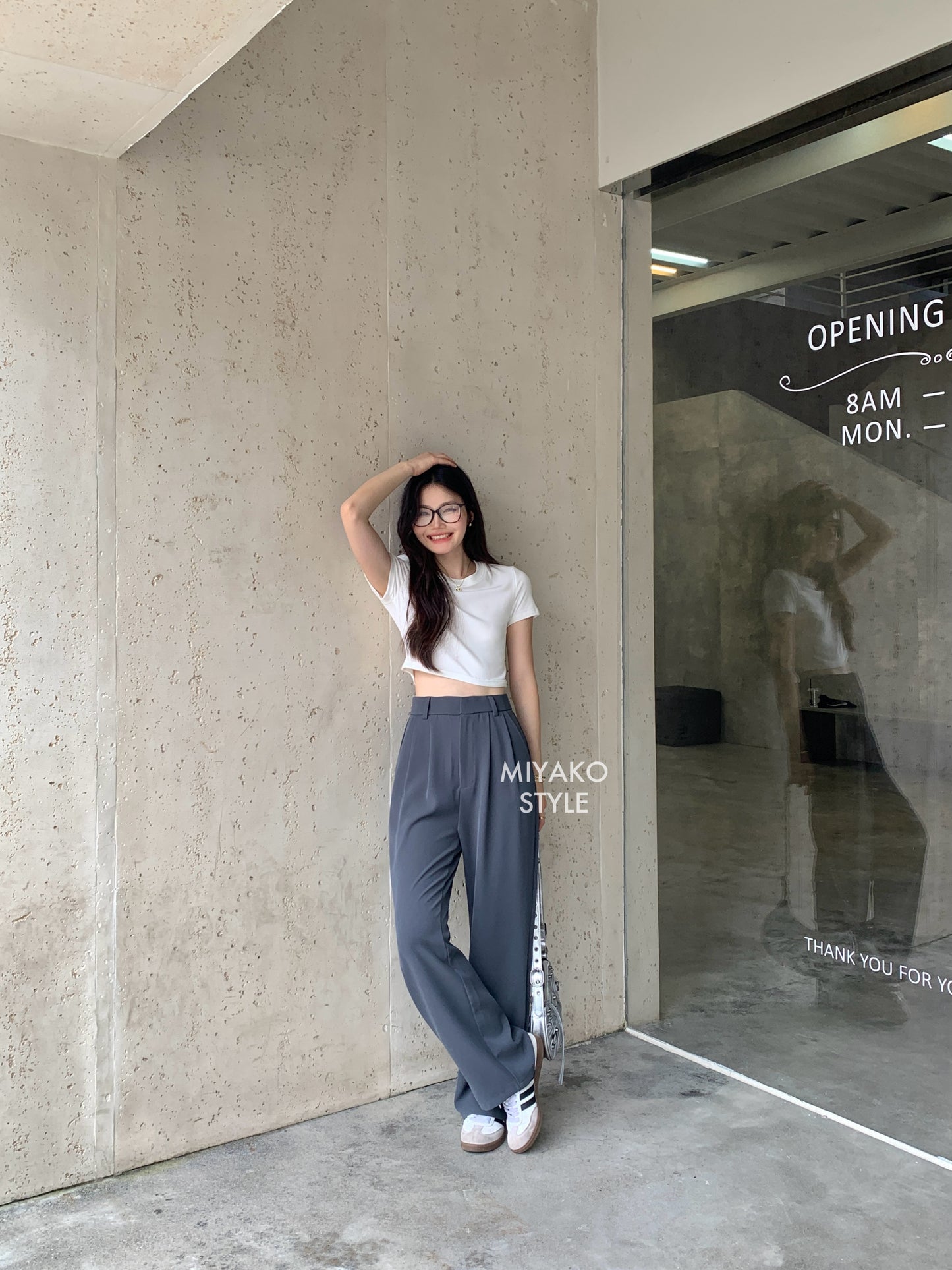 Premium Casual Pant in Grey 灰色西装长裤