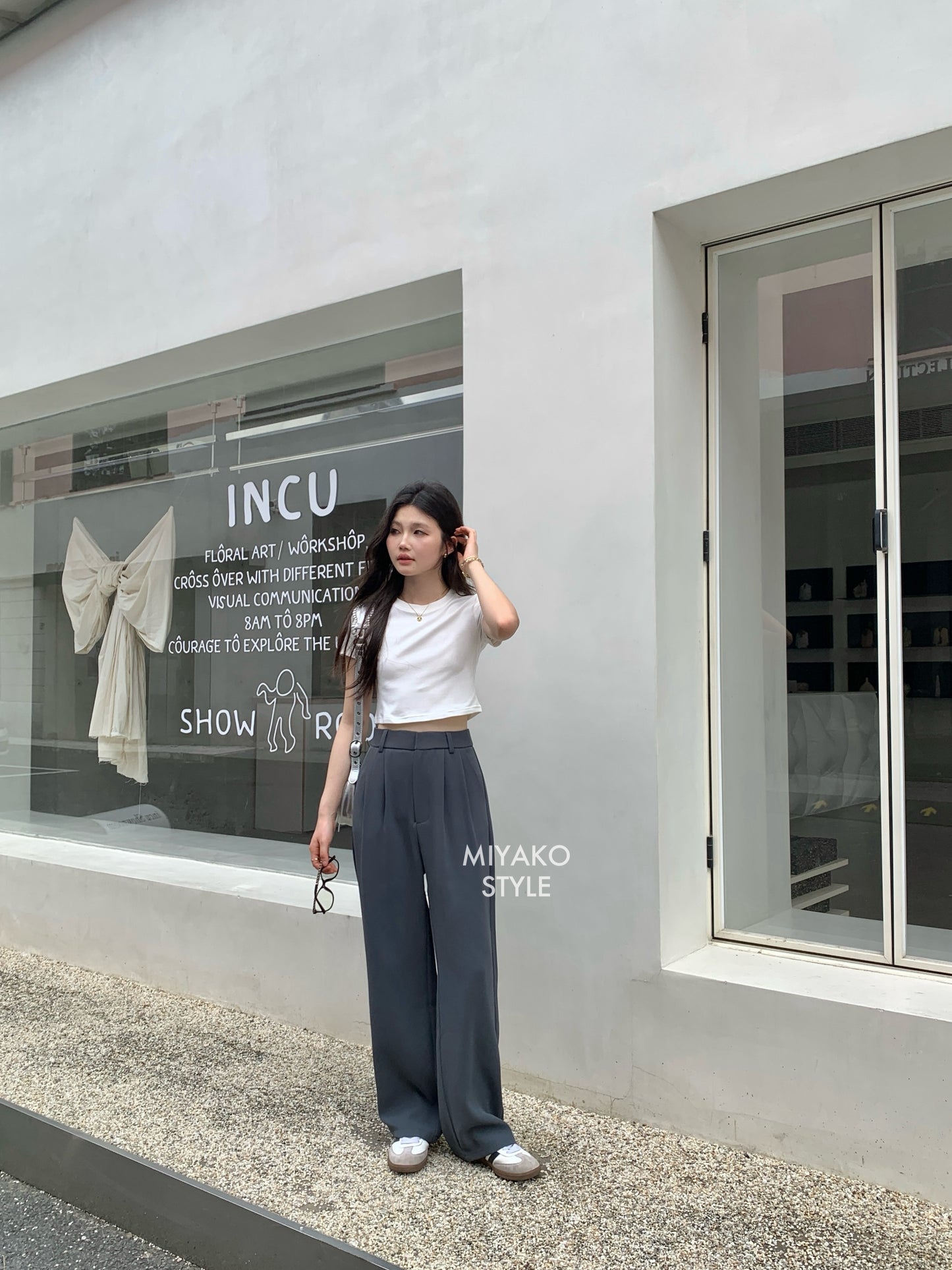Premium Casual Pant in Grey 灰色西装长裤