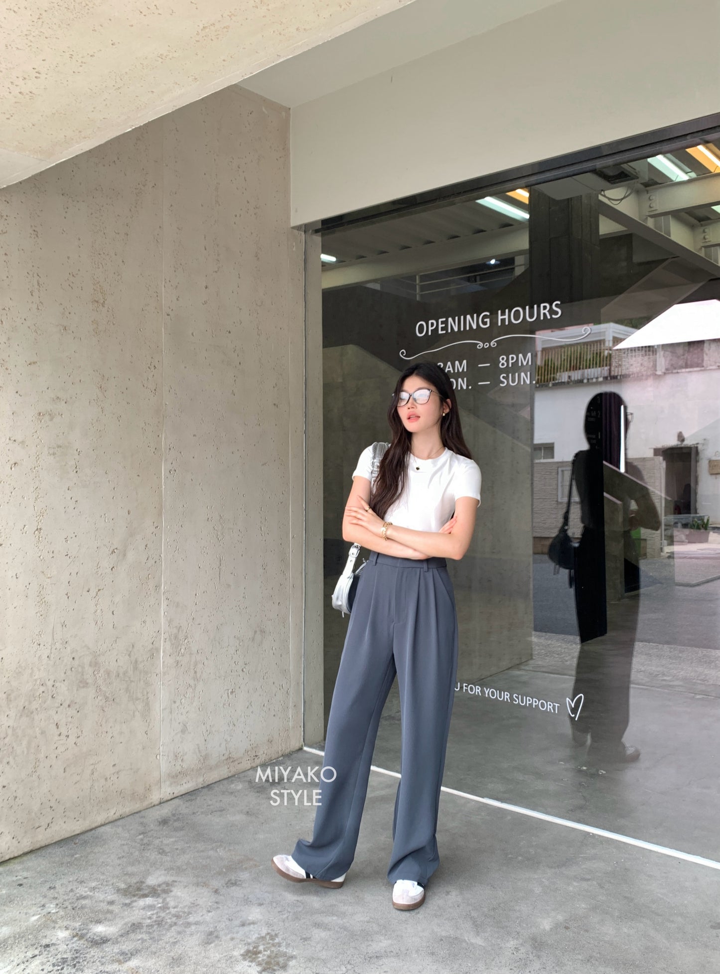 Premium Casual Pant in Grey 灰色西装长裤