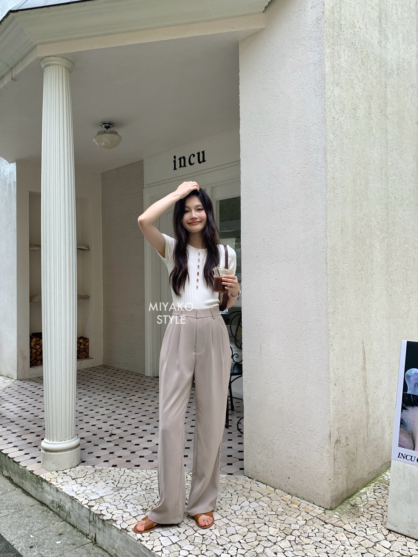 (DEFECT) Premium Casual Pant in Khaki 卡其色西装长裤