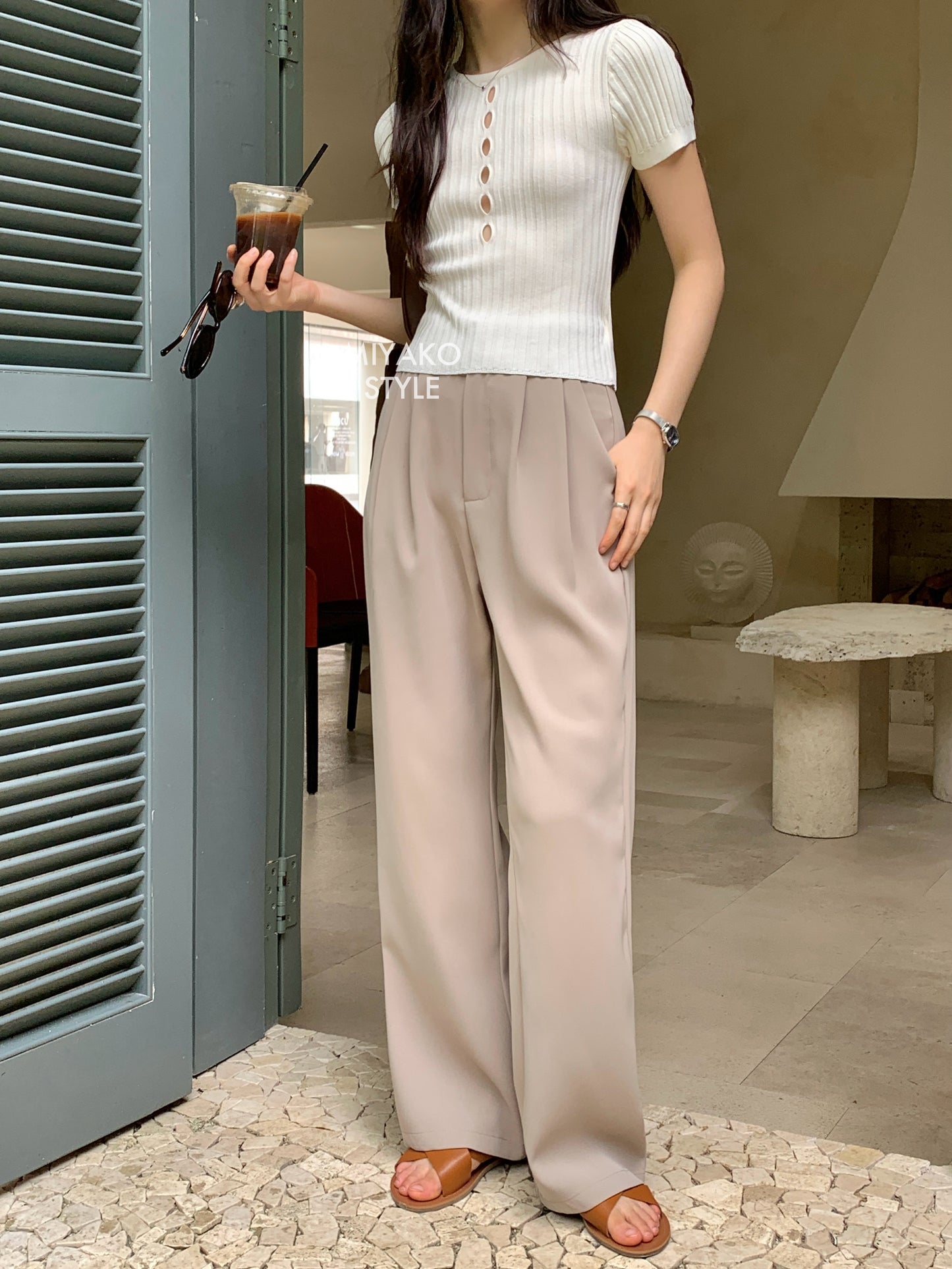 (DEFECT) Premium Casual Pant in Khaki 卡其色西装长裤