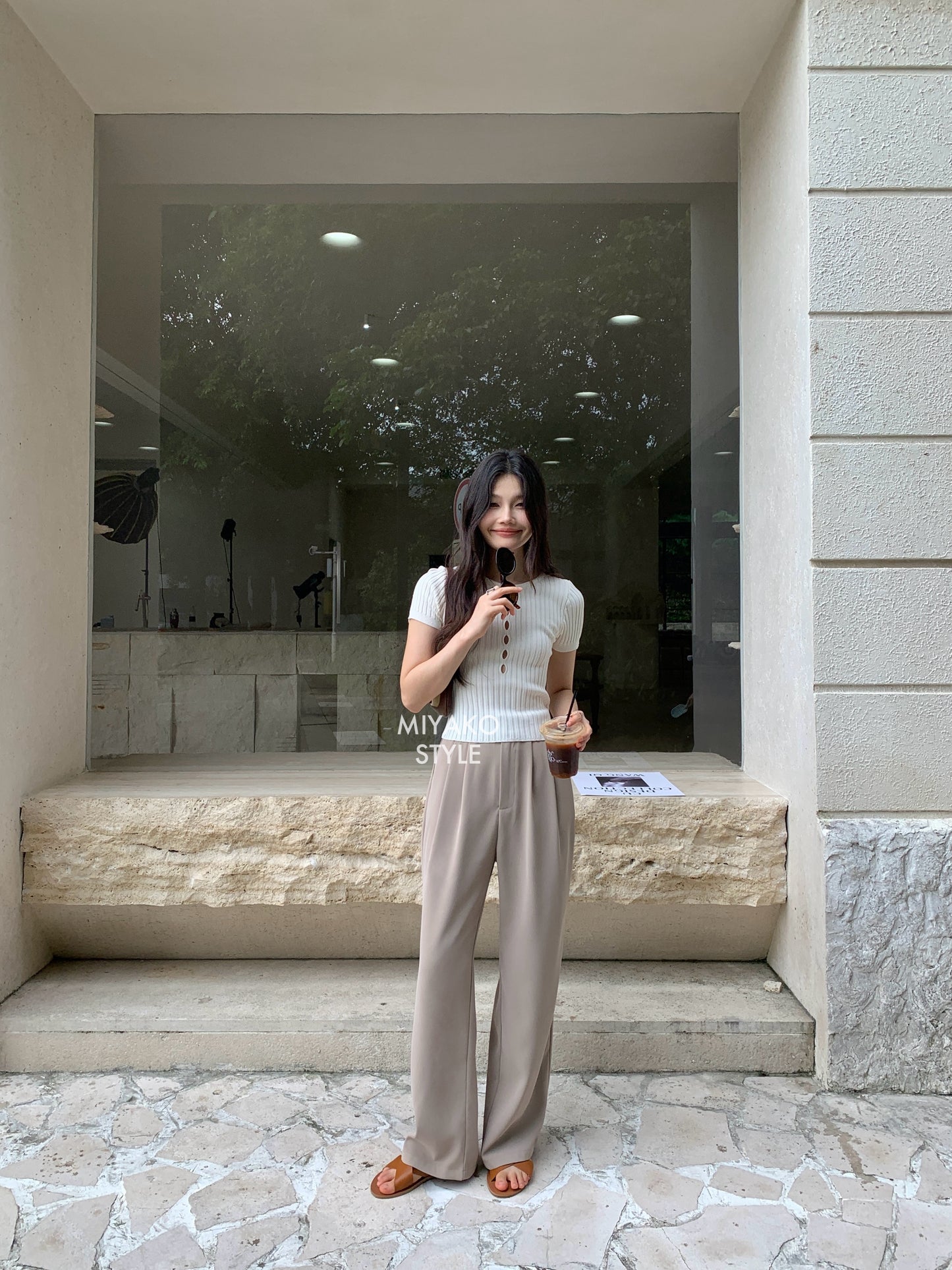 (DEFECT) Premium Casual Pant in Khaki 卡其色西装长裤