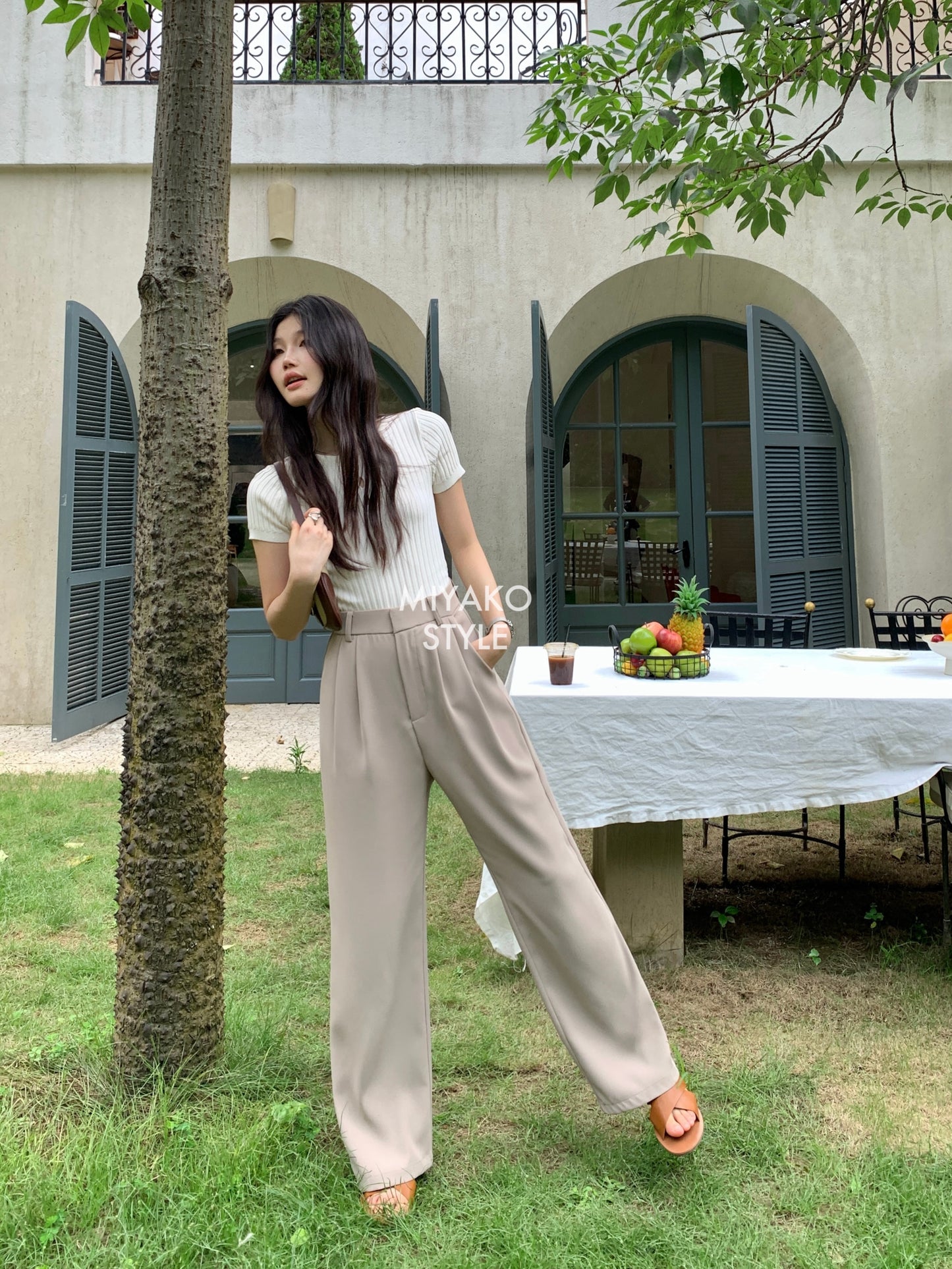 (DEFECT) Premium Casual Pant in Khaki 卡其色西装长裤