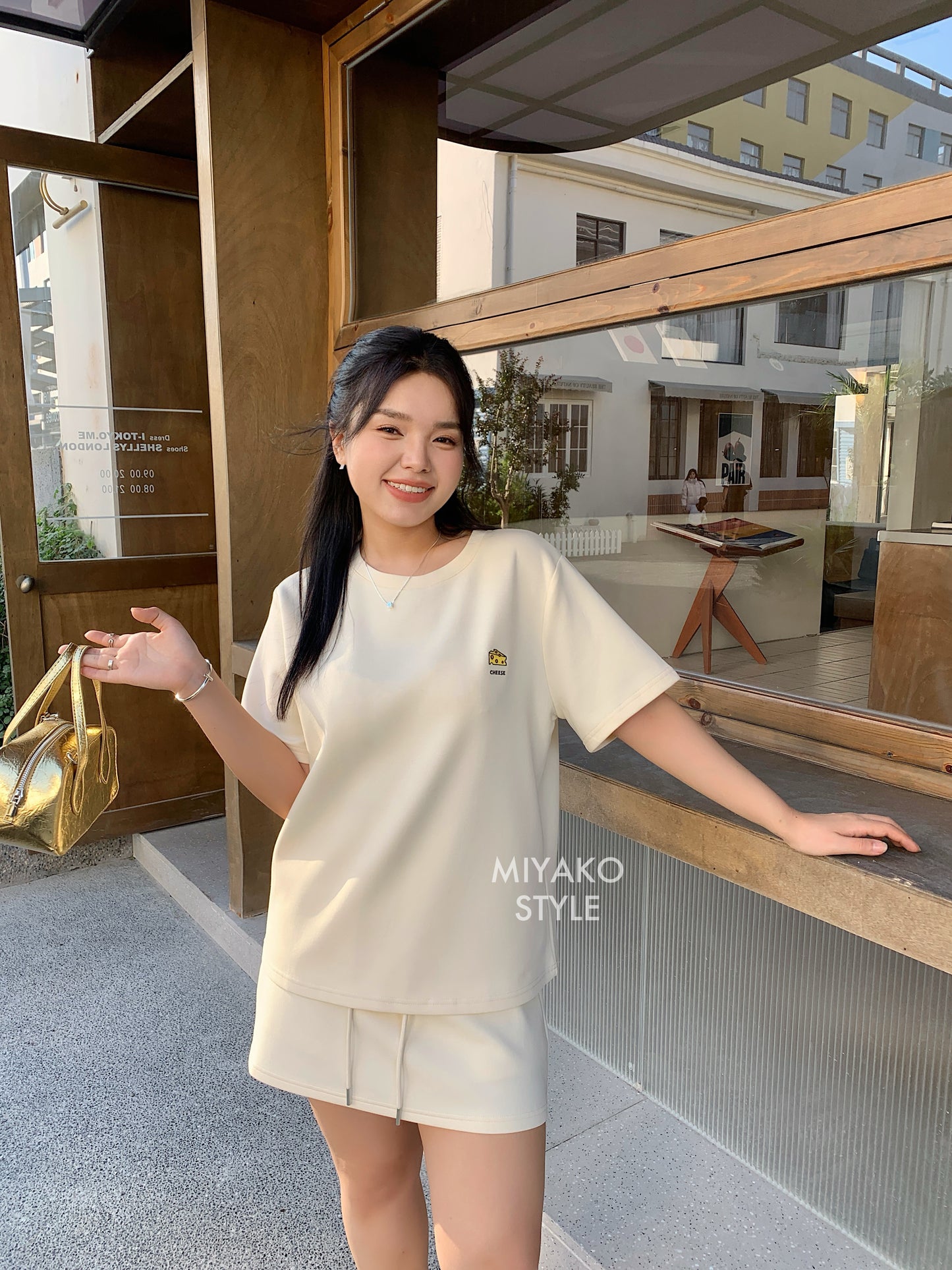 Cheese Mini Skirt in Yellow 黃色短裙