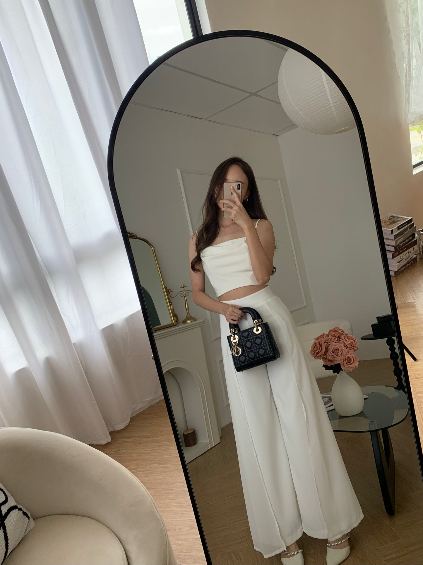 Callie High Waist Fairy Pant in White