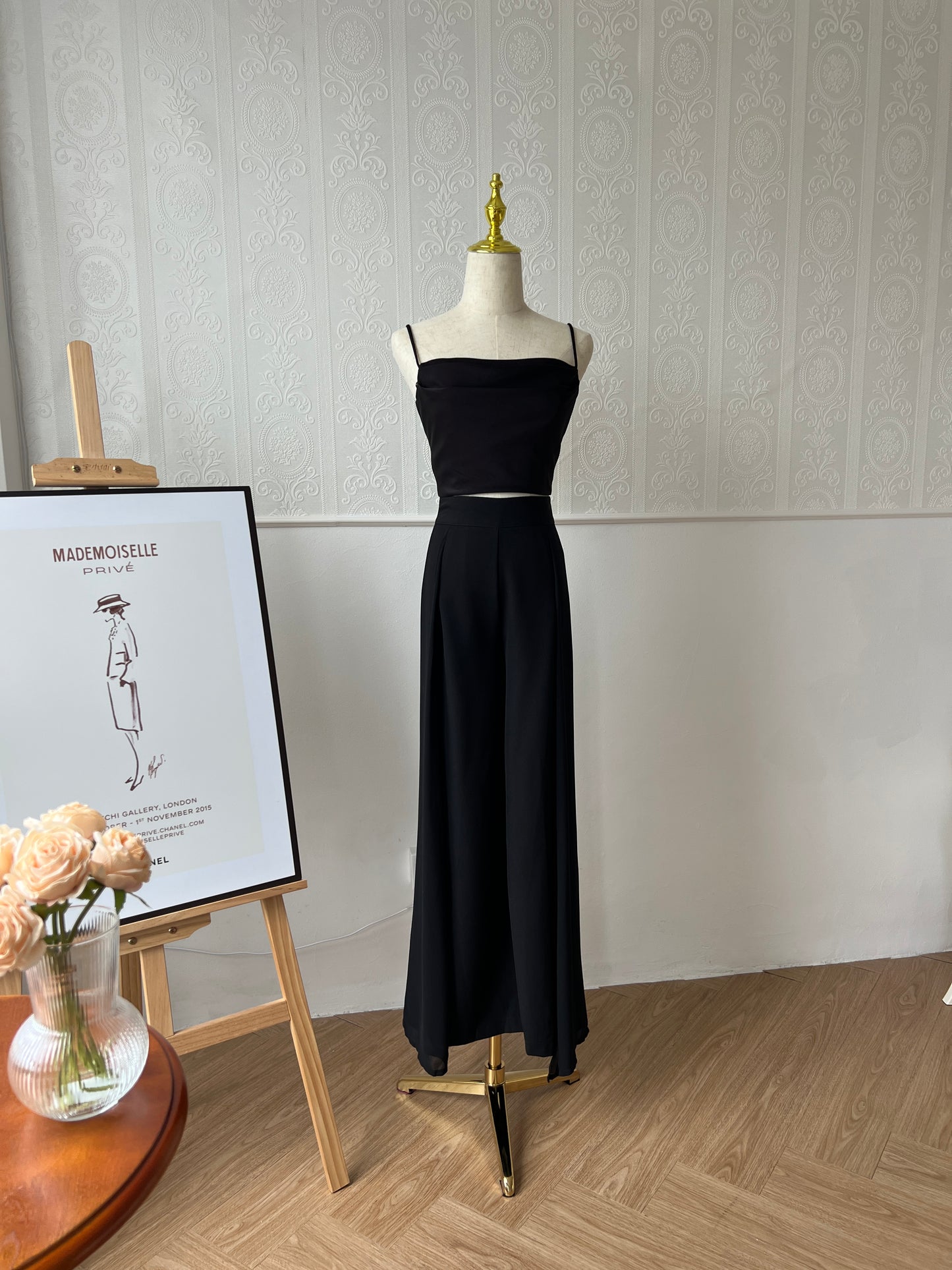 Callie High Waist Fairy Pant in Black