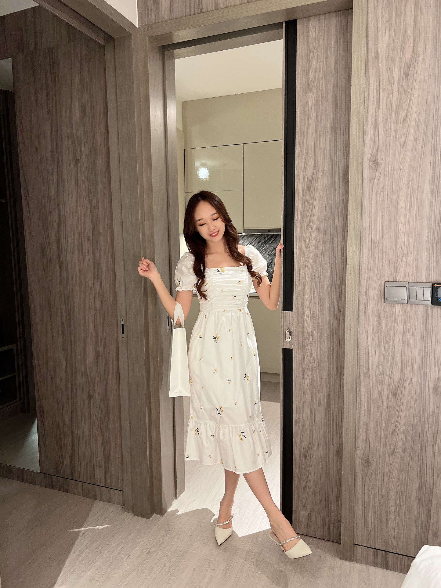 Claudia Midi Floral Dress
