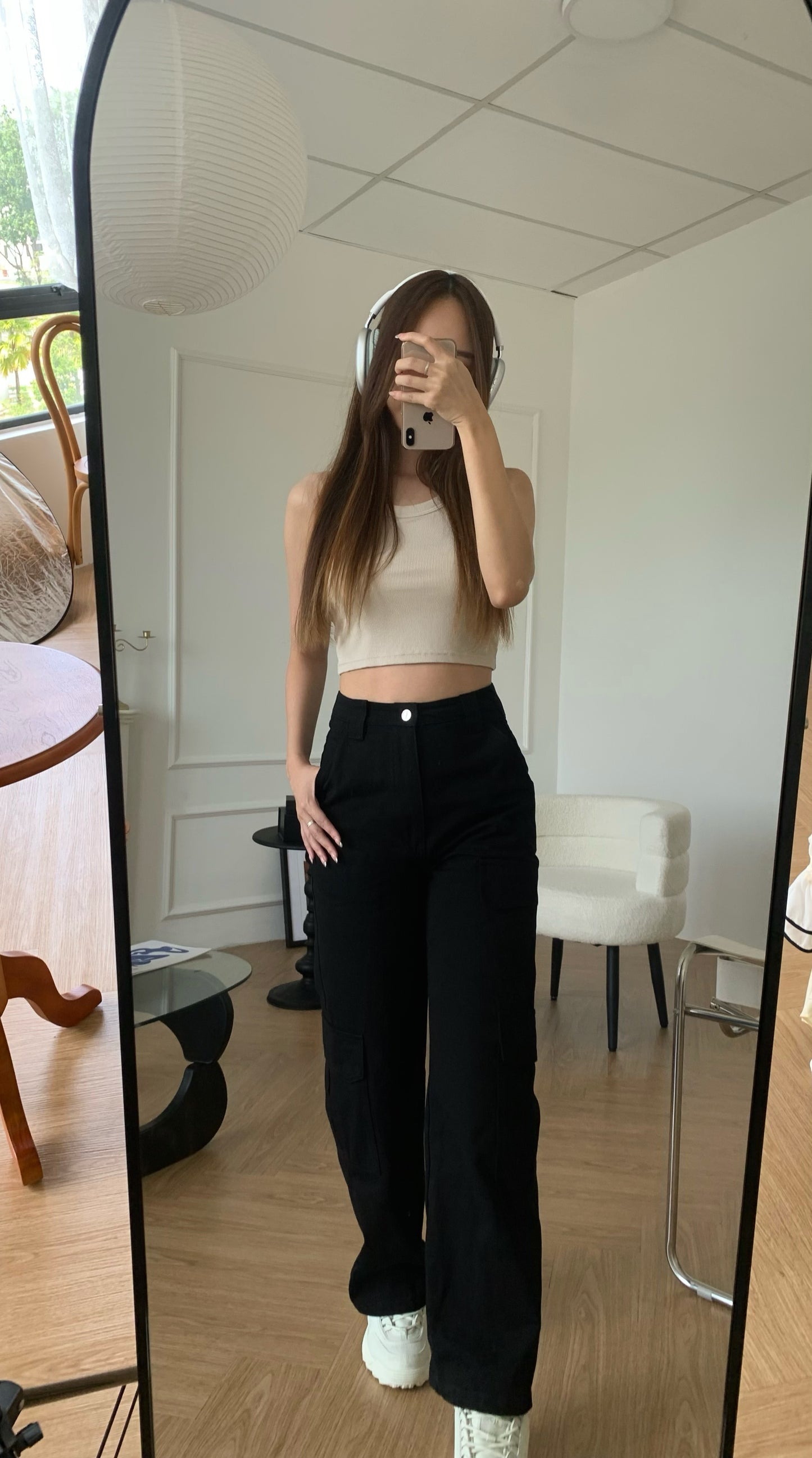 Casper Cargo Pant in Black