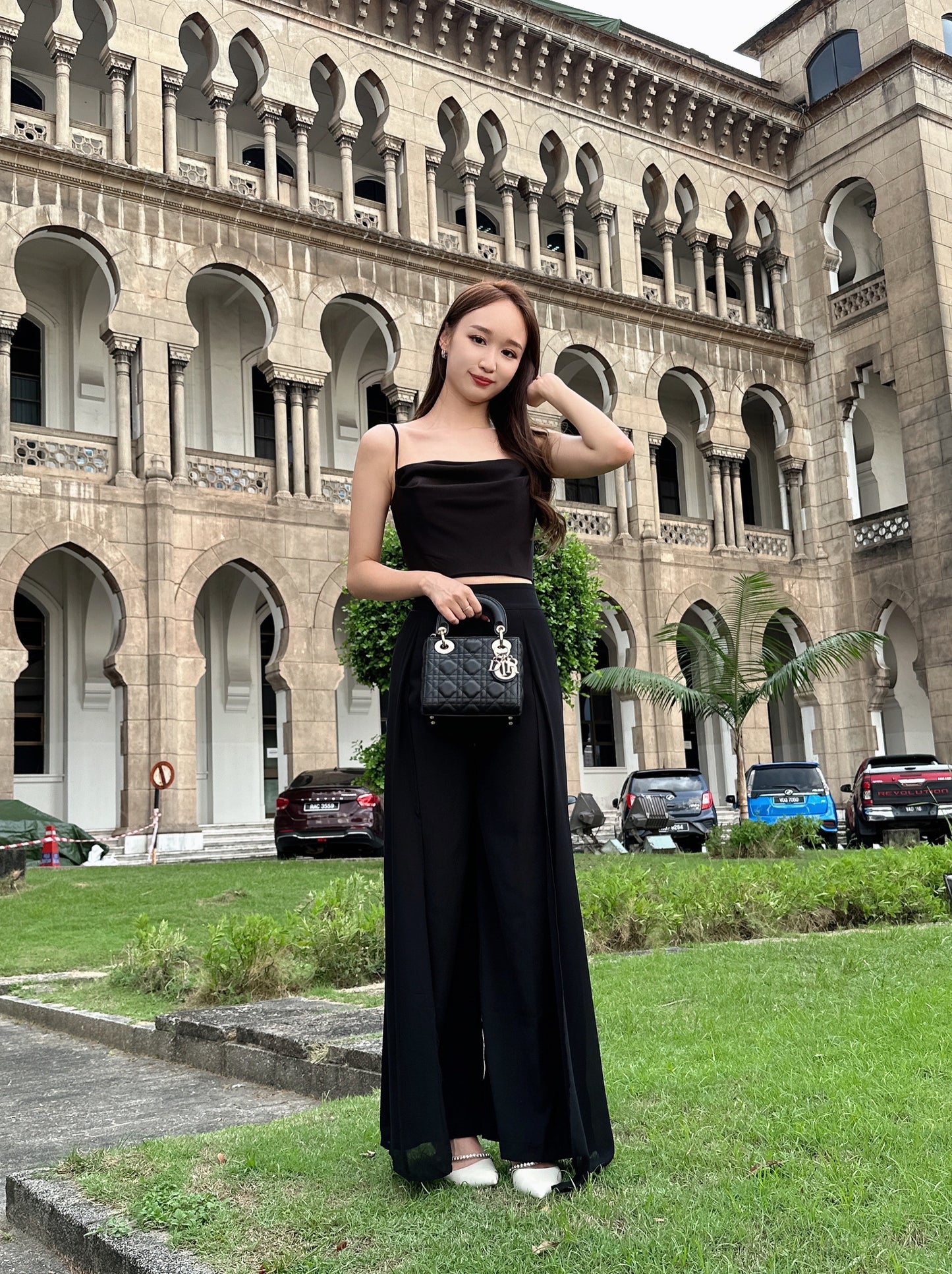 Callie High Waist Fairy Pant in Black
