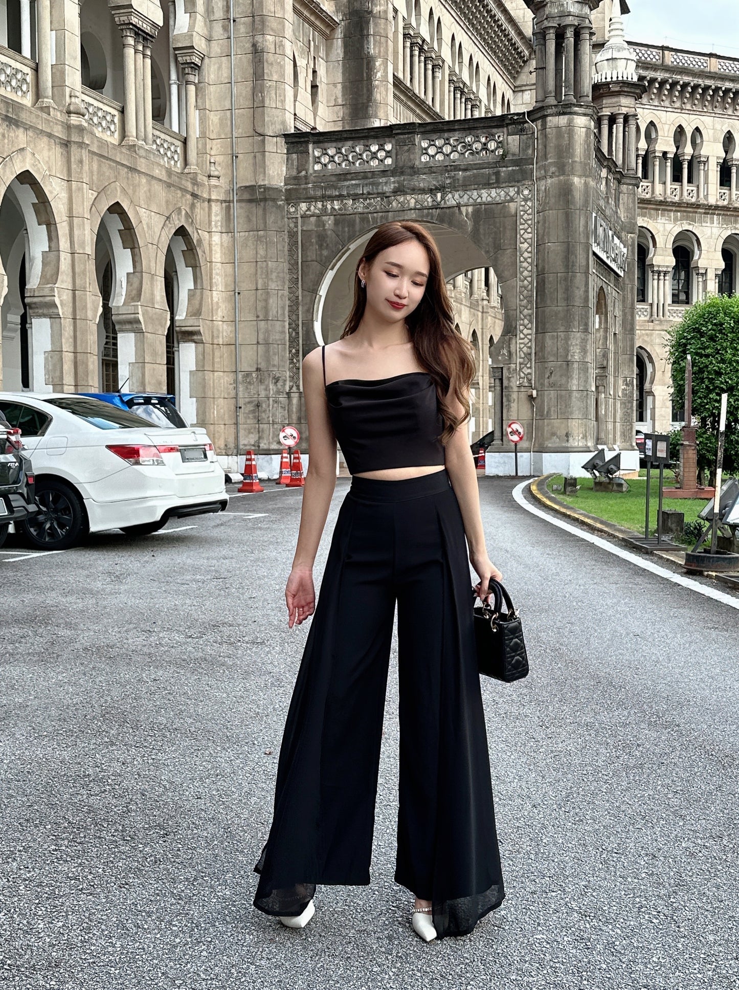 Callie High Waist Fairy Pant in Black