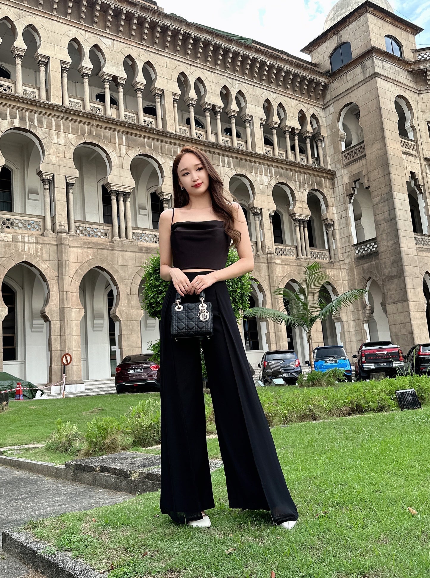 Callie High Waist Fairy Pant in Black