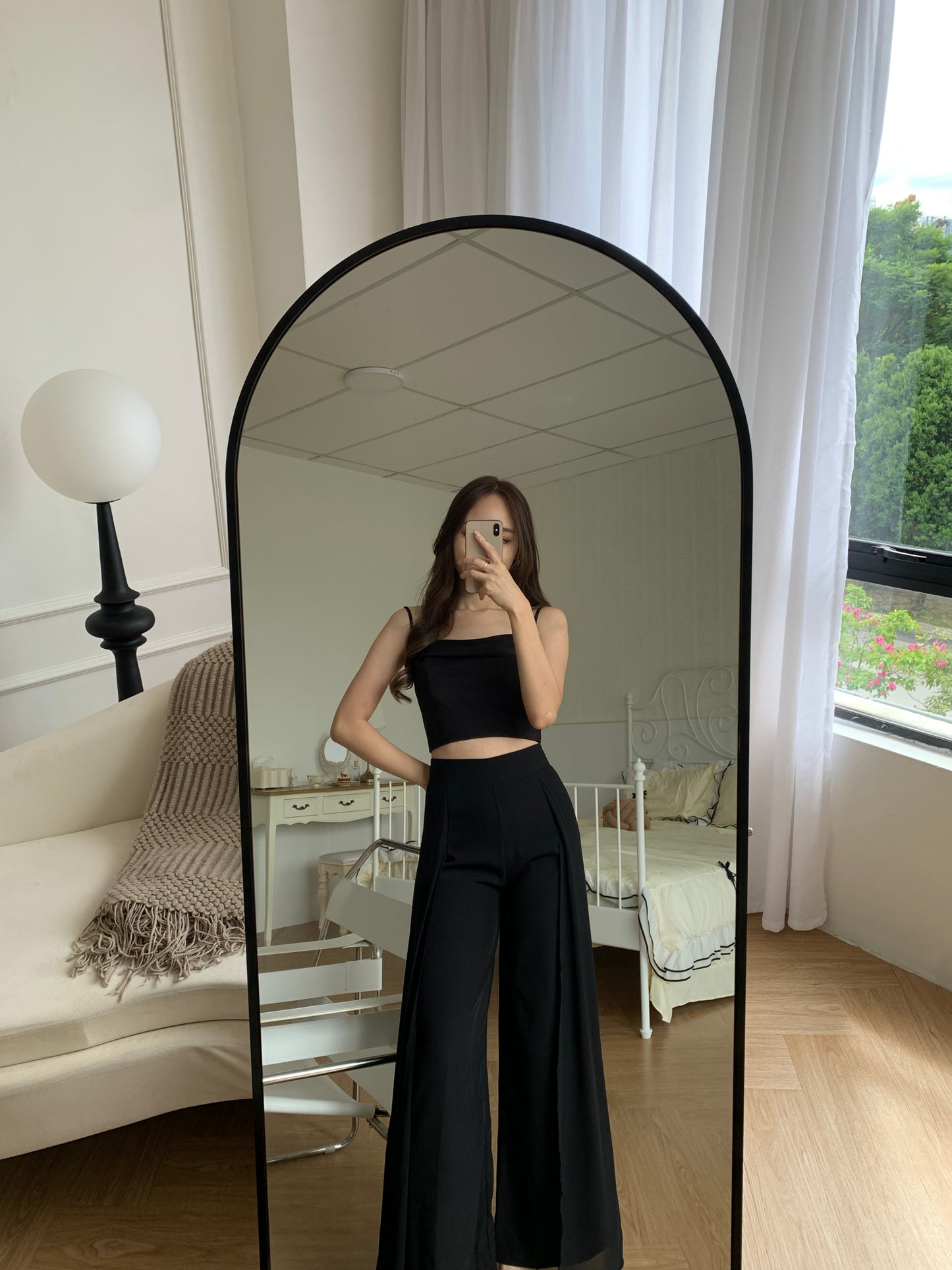 Callie High Waist Fairy Pant in Black