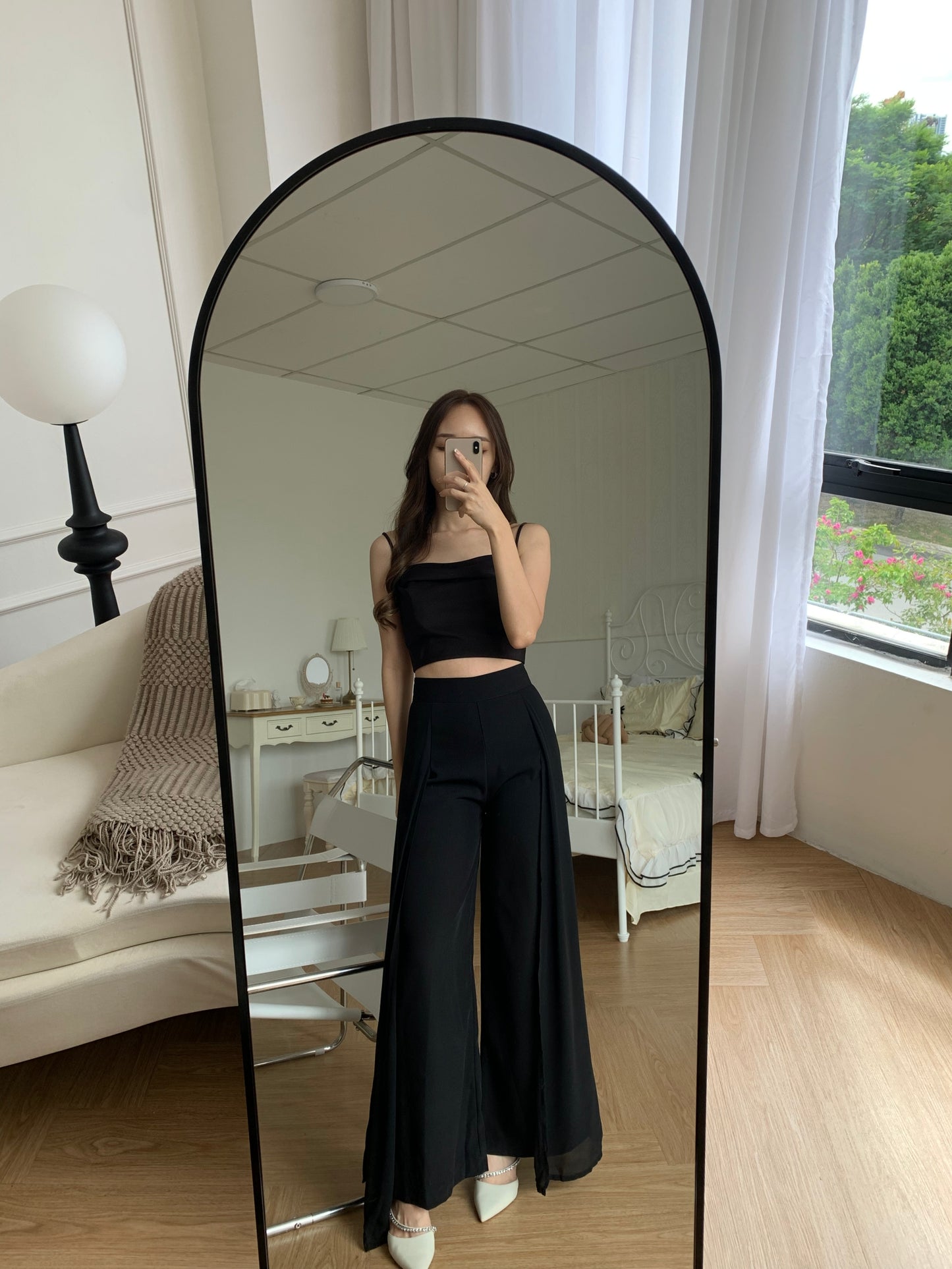 Callie High Waist Fairy Pant in Black