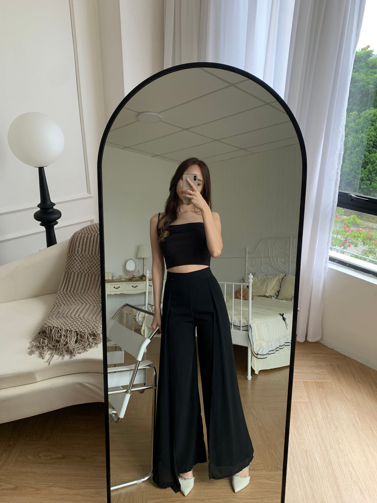 Callie High Waist Fairy Pant in Black