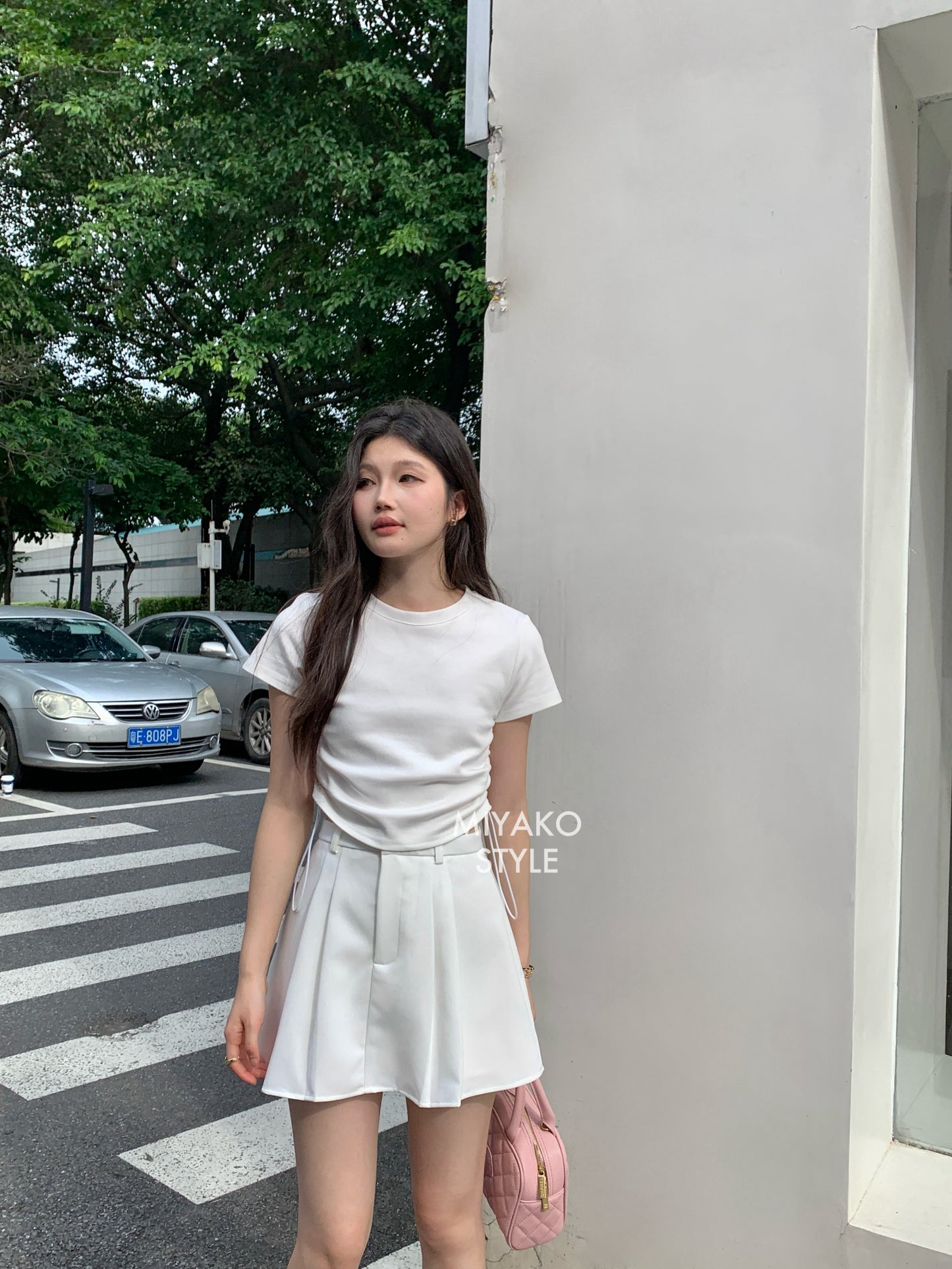 Aurora tennis skirt in White