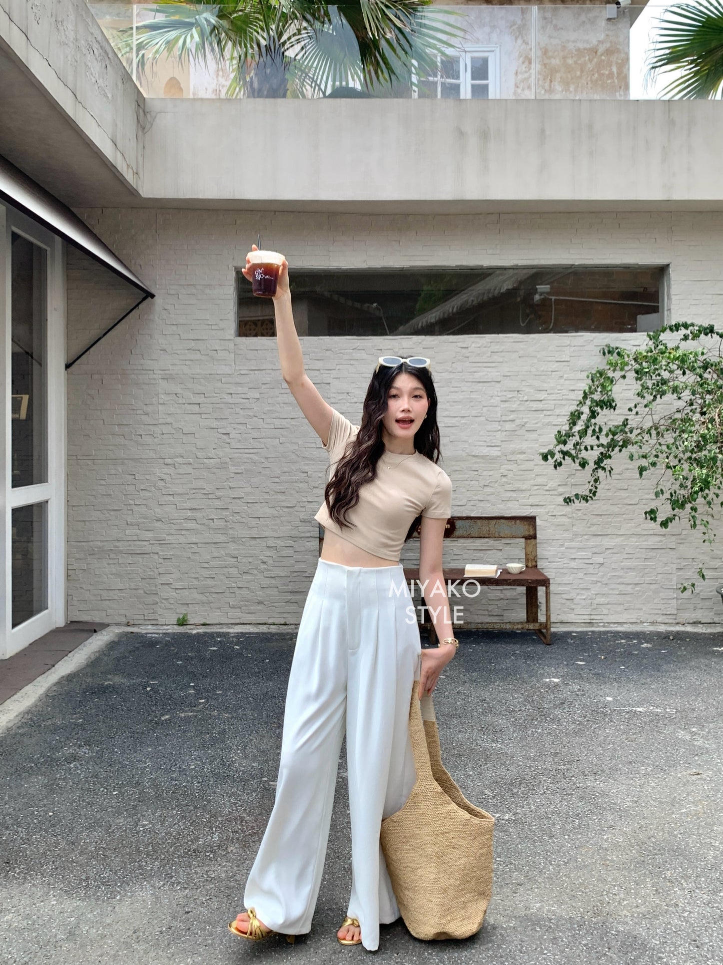 (DEFECT) Adele High Waist Long Pants