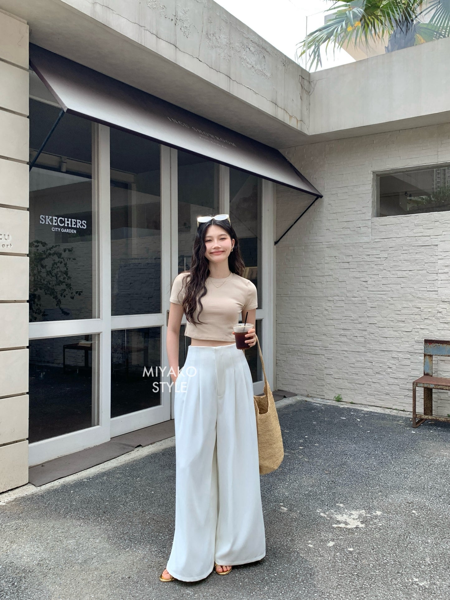 (DEFECT) Adele High Waist Long Pants
