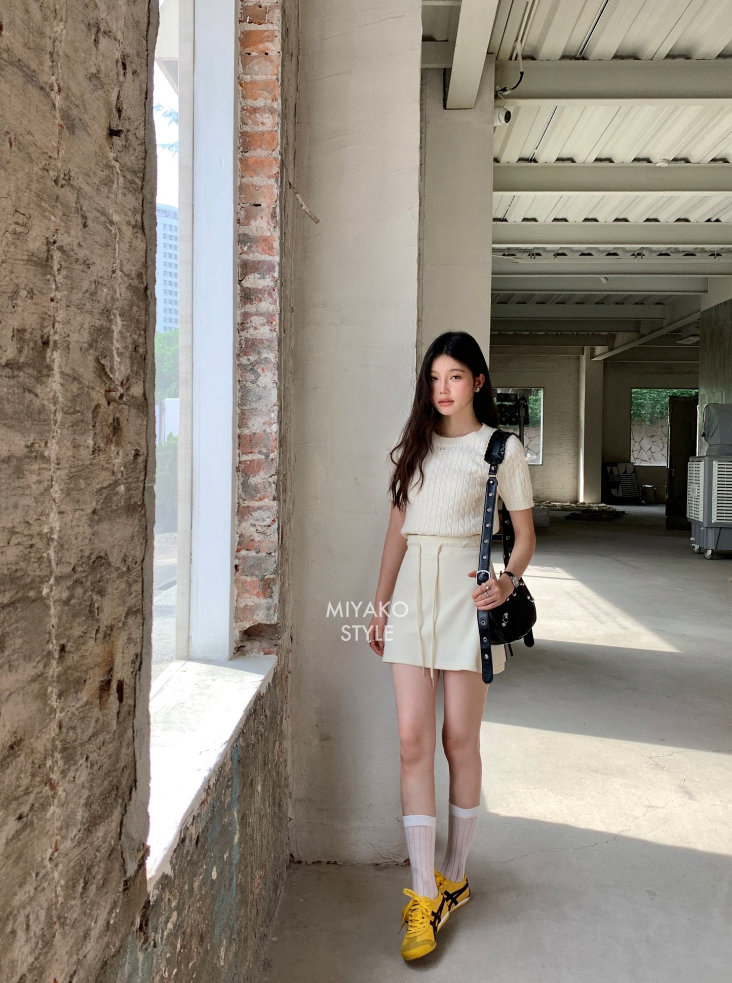Cheese Mini Skirt in Yellow 黃色短裙