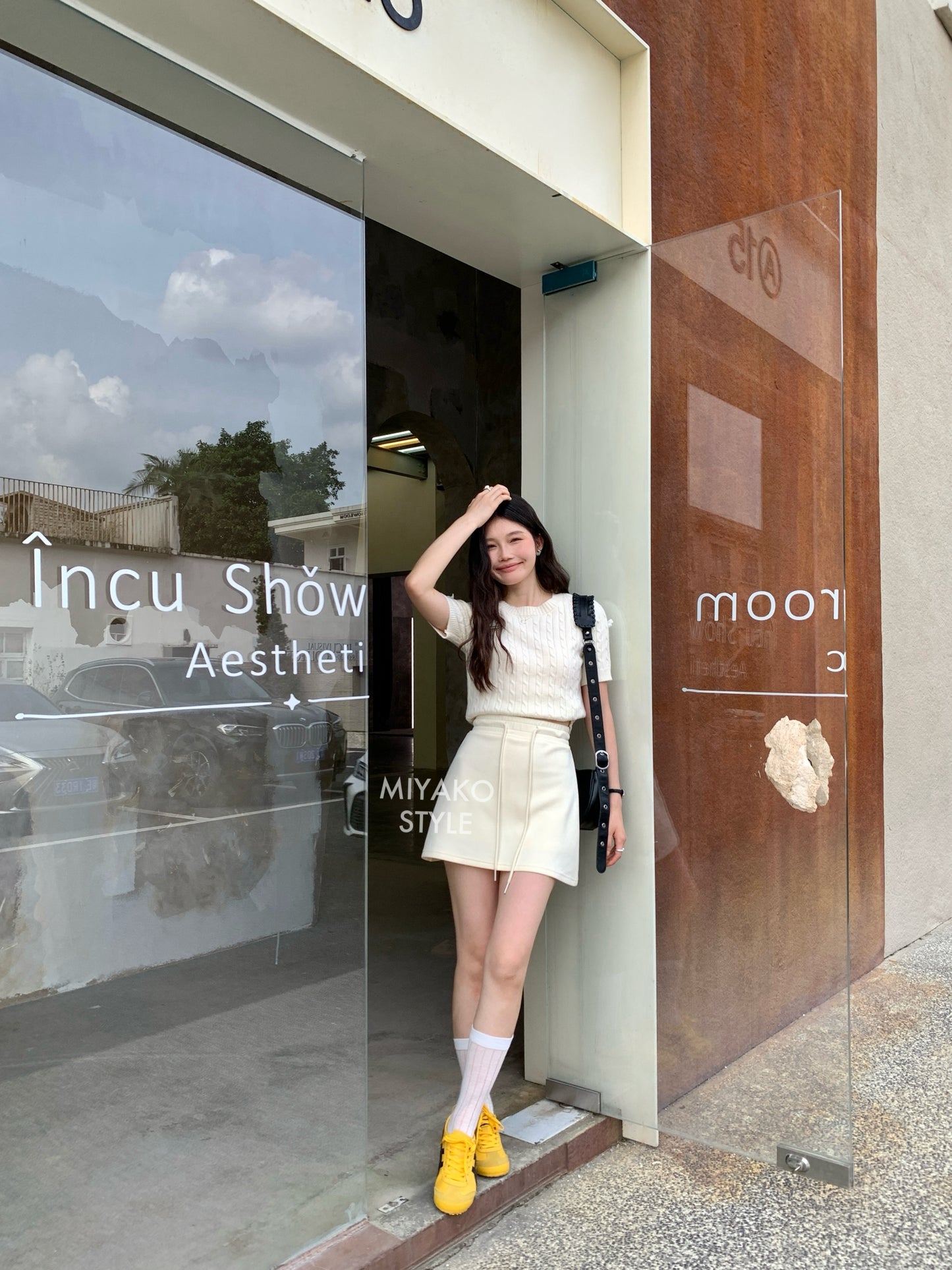 Cheese Mini Skirt in Yellow 黃色短裙