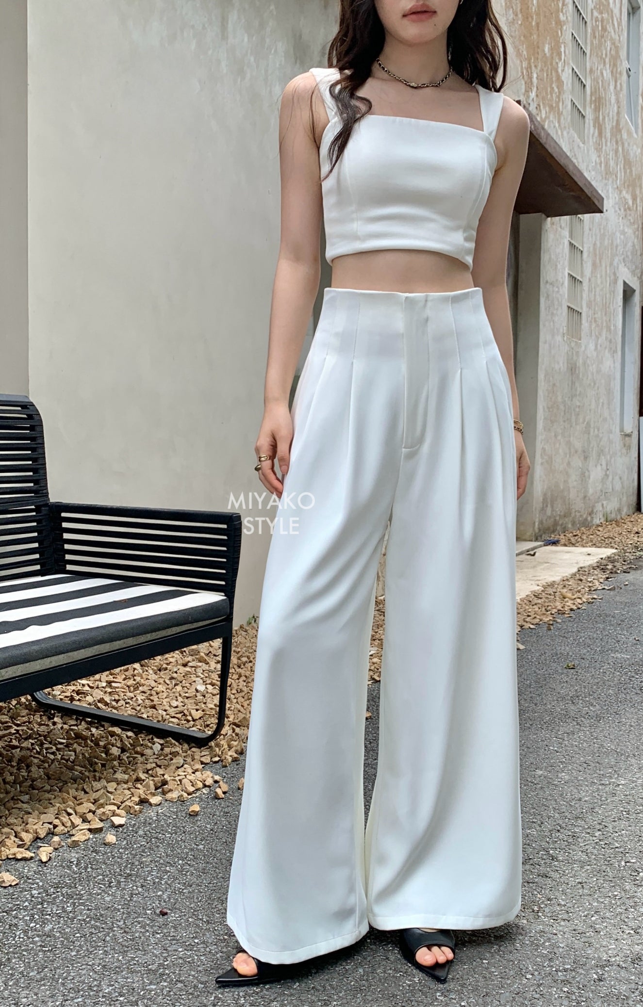 (DEFECT) Adele High Waist Long Pants