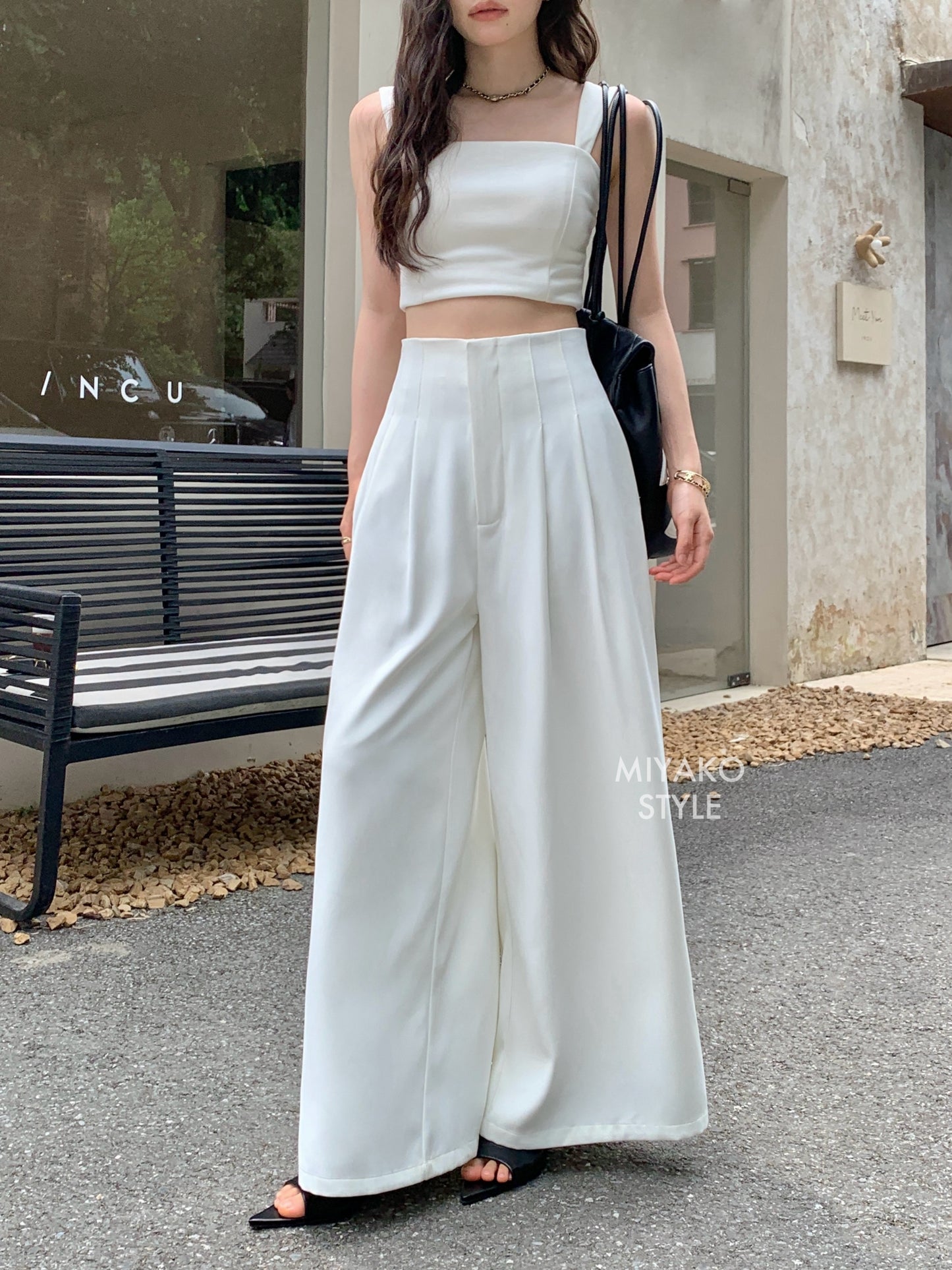 (DEFECT) Adele High Waist Long Pants