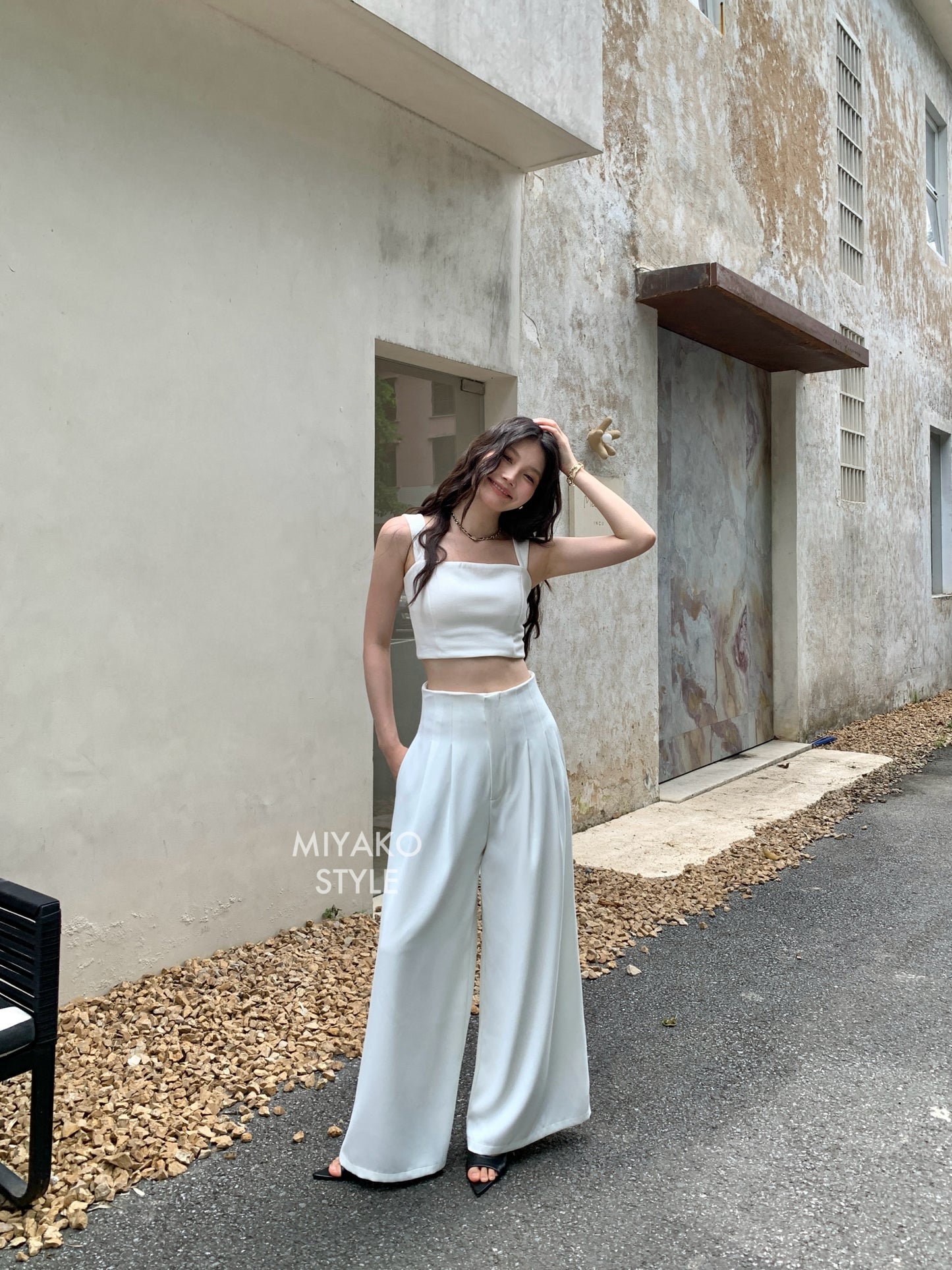 (DEFECT) Adele High Waist Long Pants