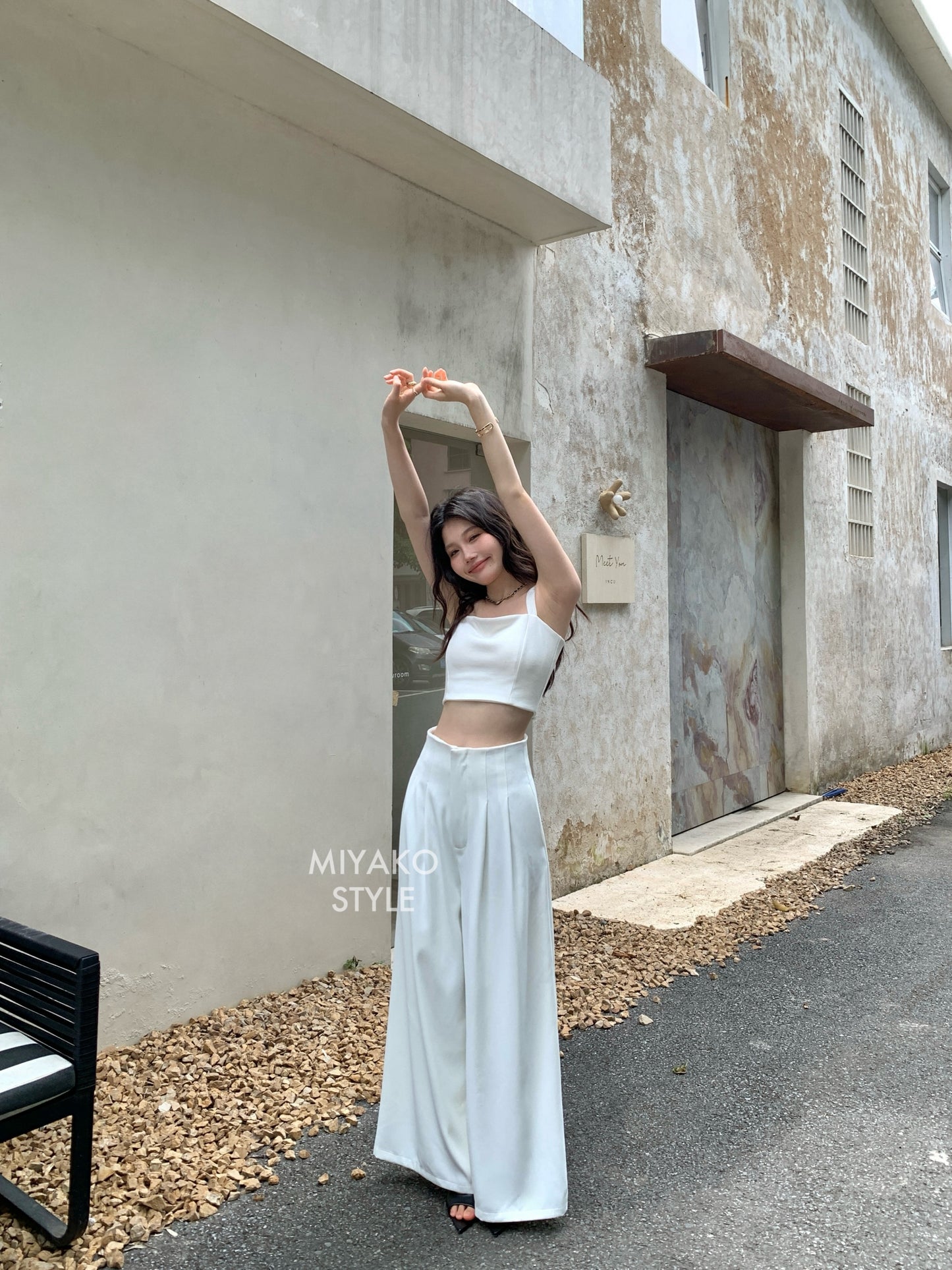 (DEFECT) Adele High Waist Long Pants